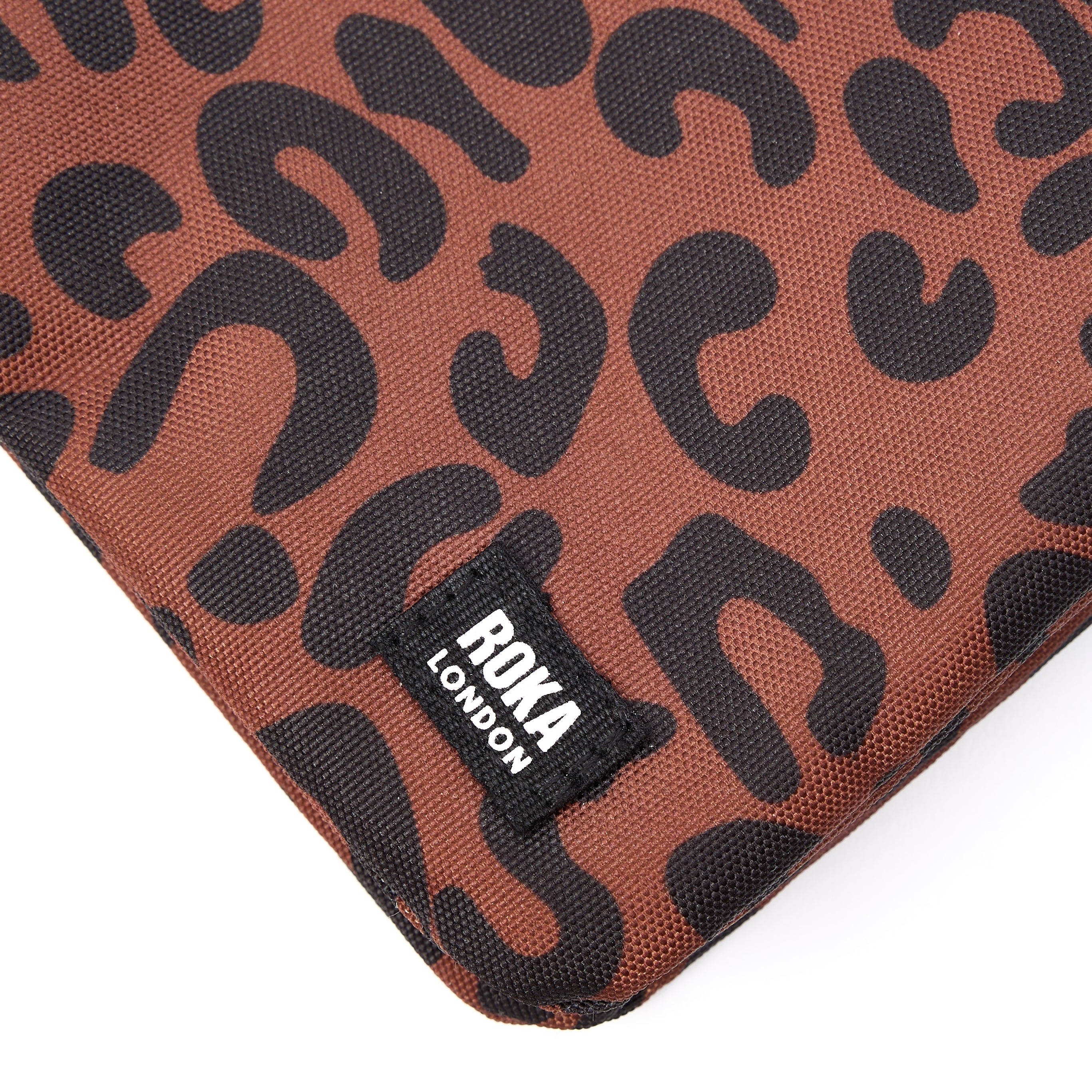 Roka London Carnaby XL crossbody Leopard 3-delt clutch