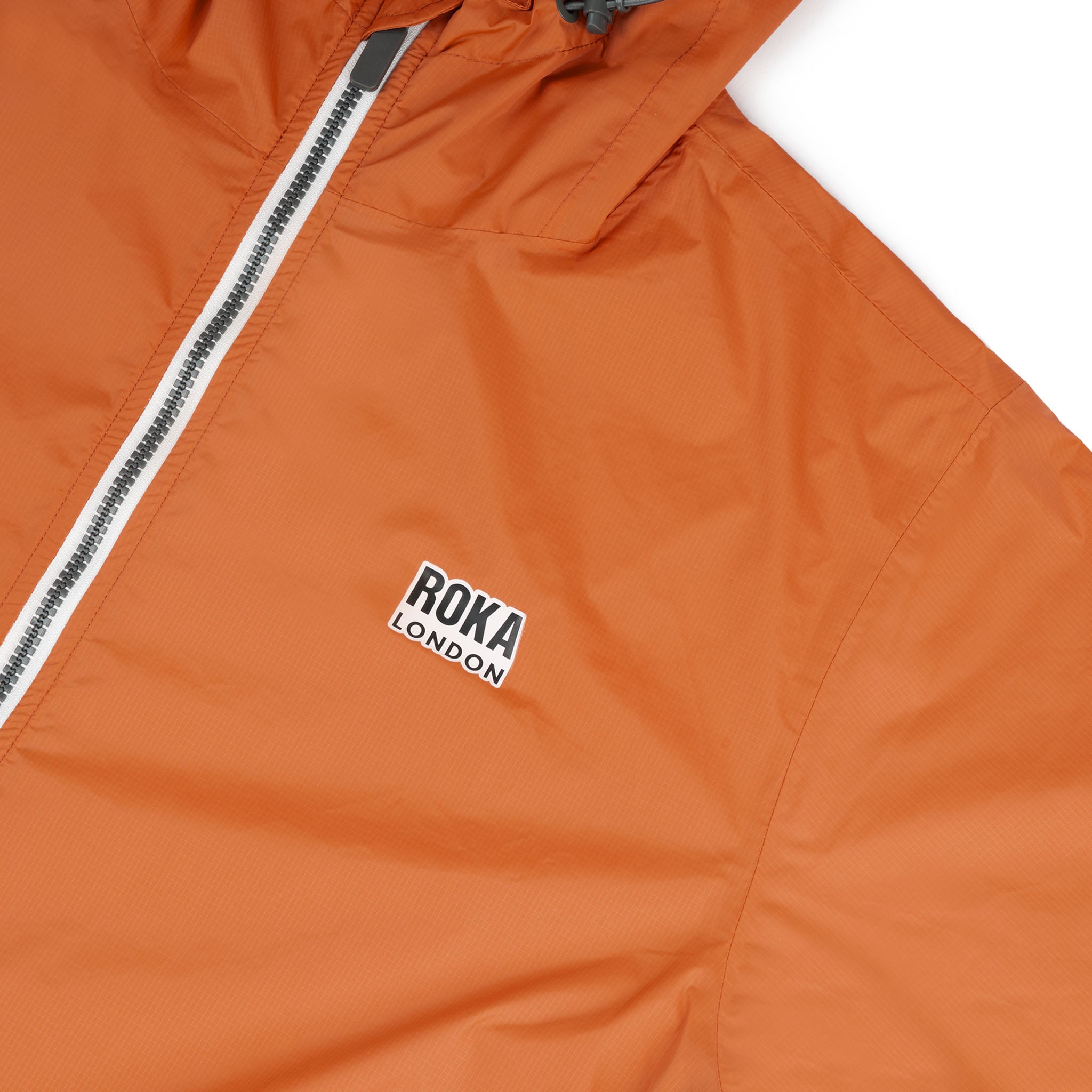 Roka London Holborn regnjakke burnt orange vanntett