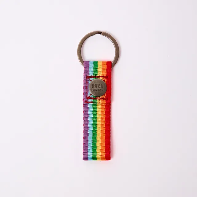 Roka London Portland Keyring nøkkelring Rainbow