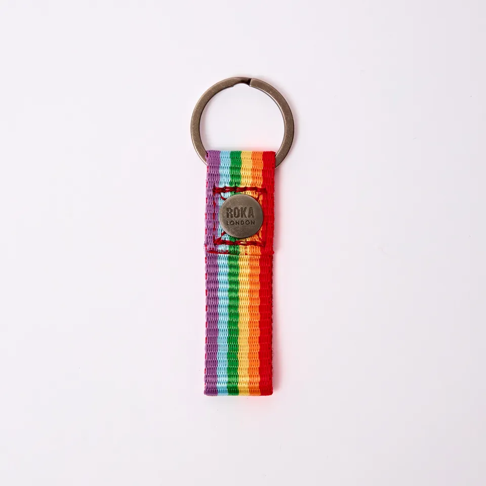 Roka London Portland Keyring nøkkelring Rainbow