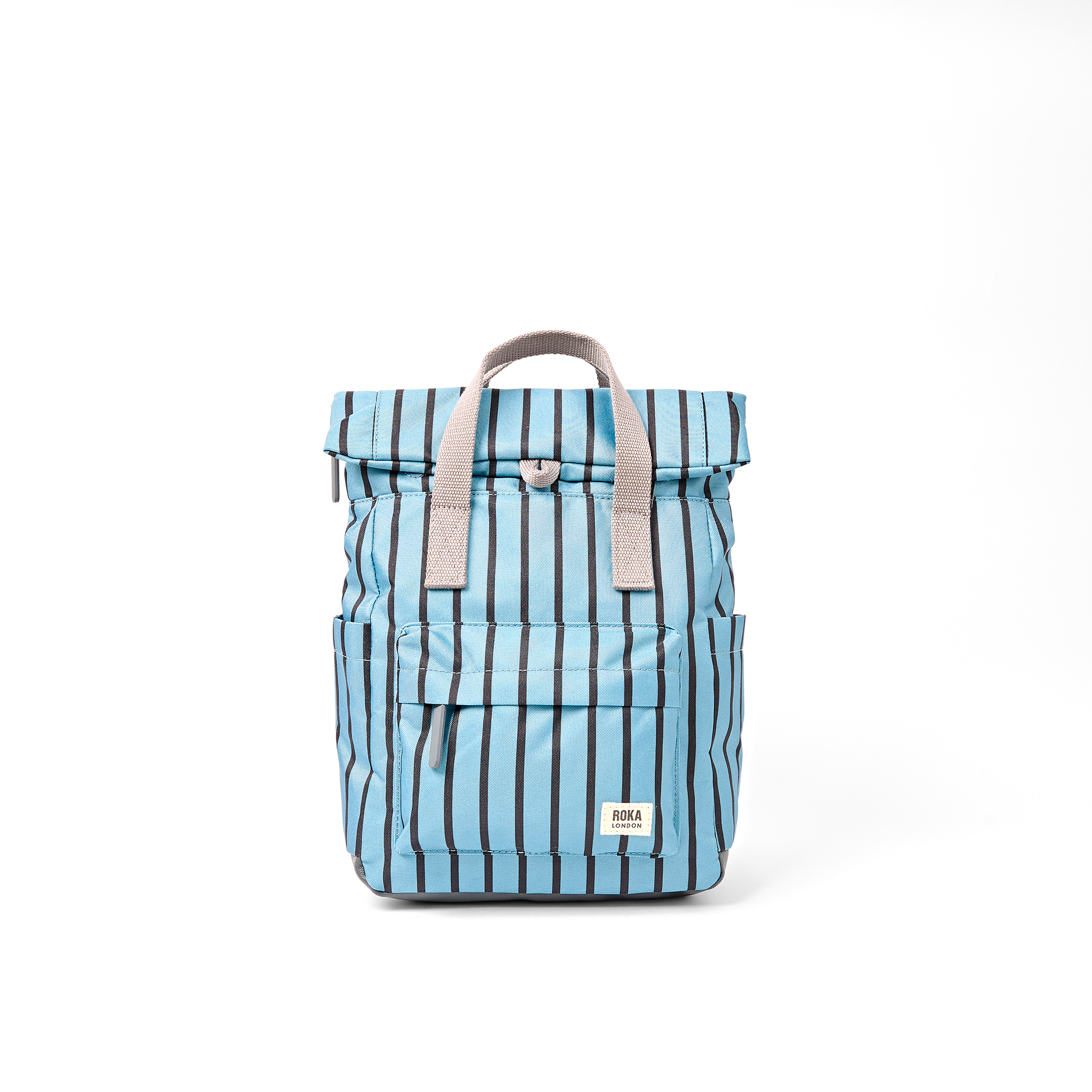 Roka London Canfield Roll Top ryggsekk Blue Stripe Medium
