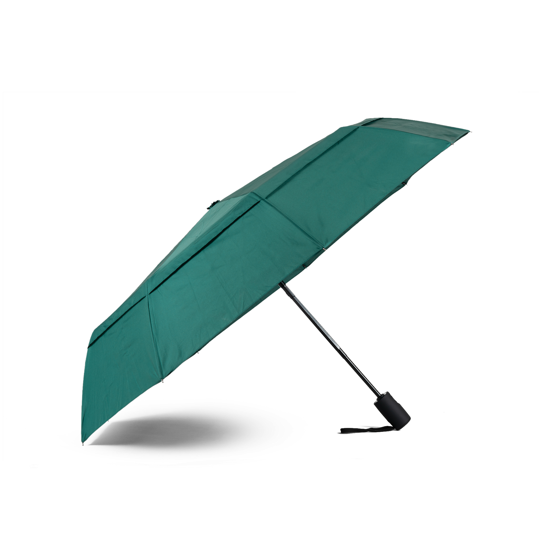 Roka London Waterloo paraply teal medium vindtett