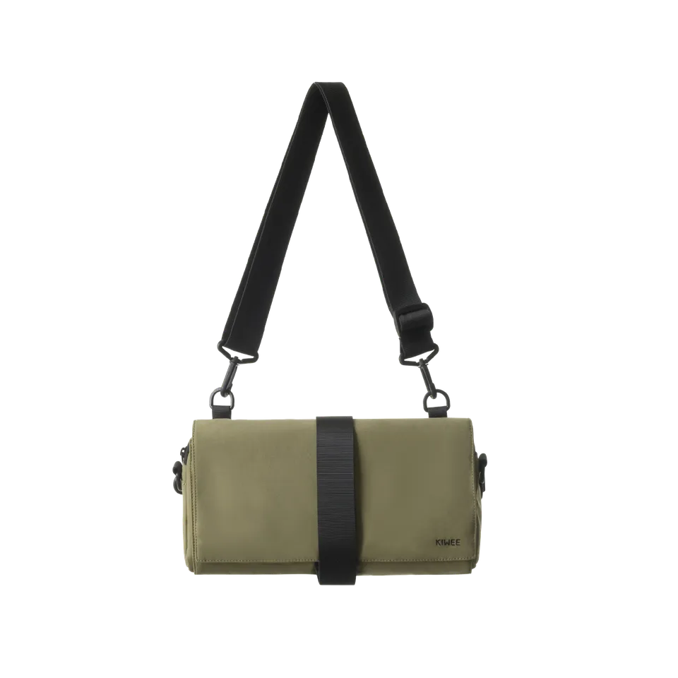 KIWEE Triangle Sling skulderveske Moss 3 liter vannavvisende