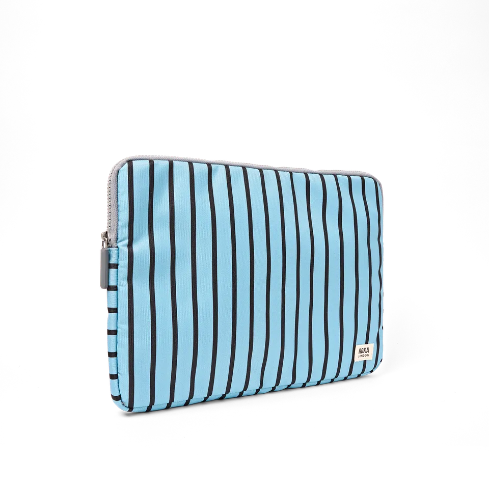 Roka London Brick Lane laptopveske Blue Stripe 14" vanntett