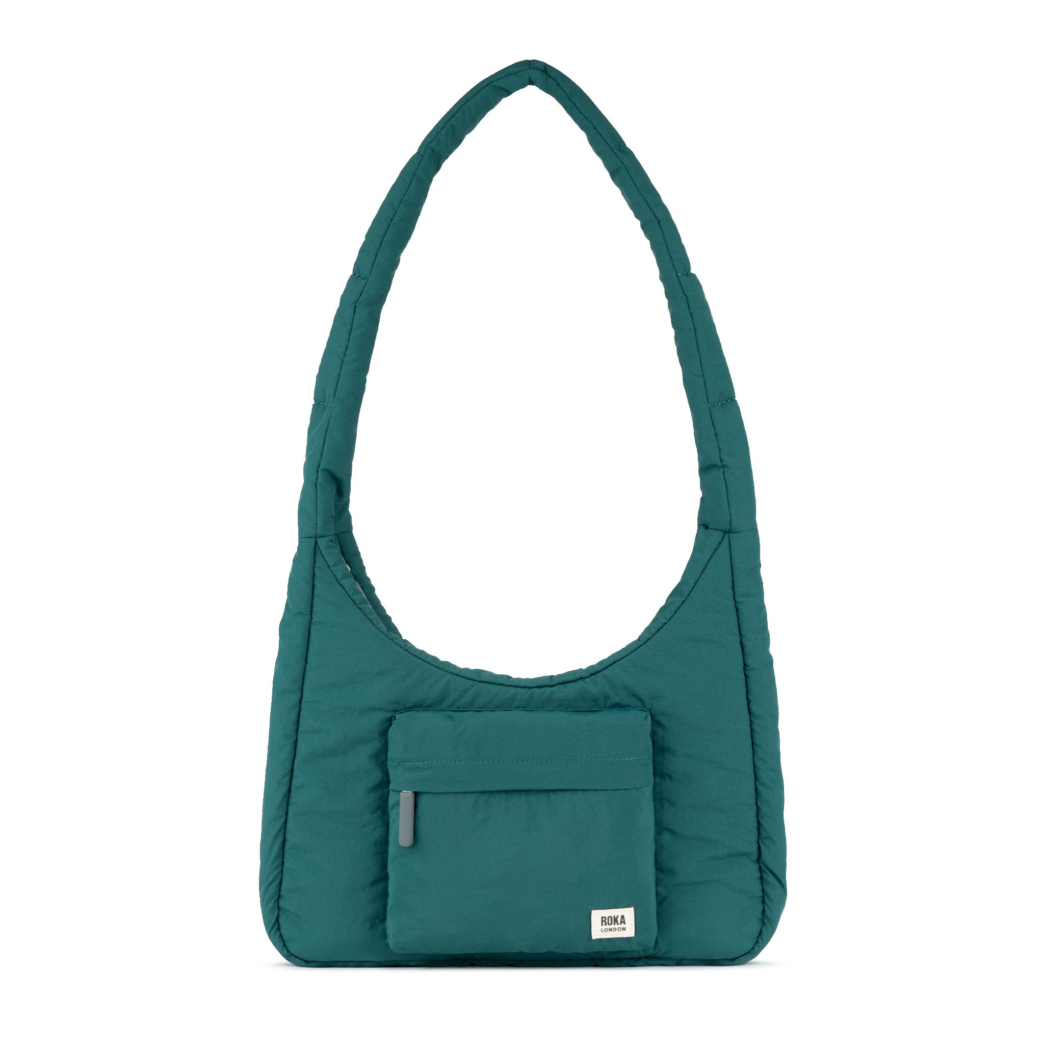 Roka London Belsize skulderveske medium teal puffy 14,7 liter