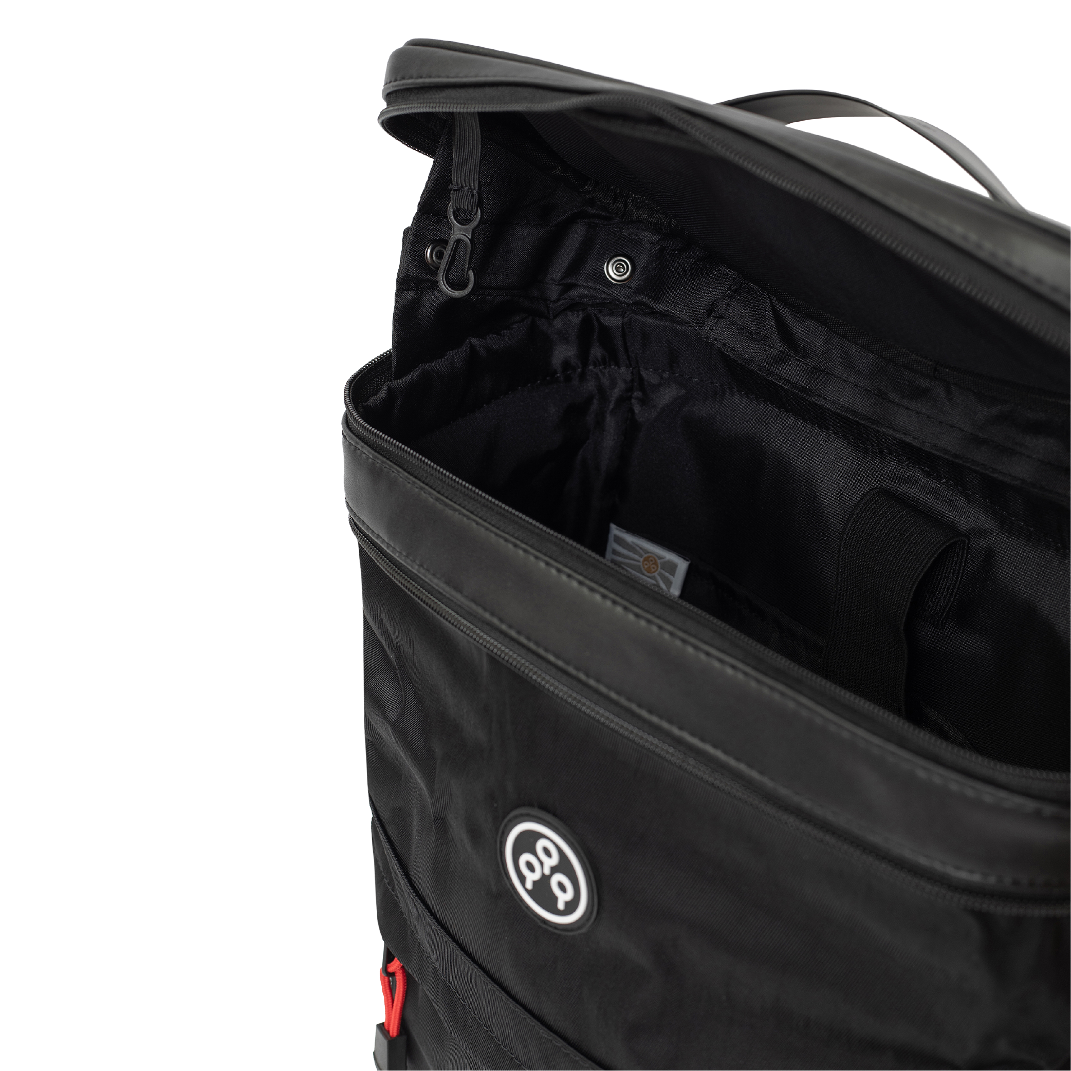 KIWEE Sandwich ryggsekk svart 15L utvidbar laptop
