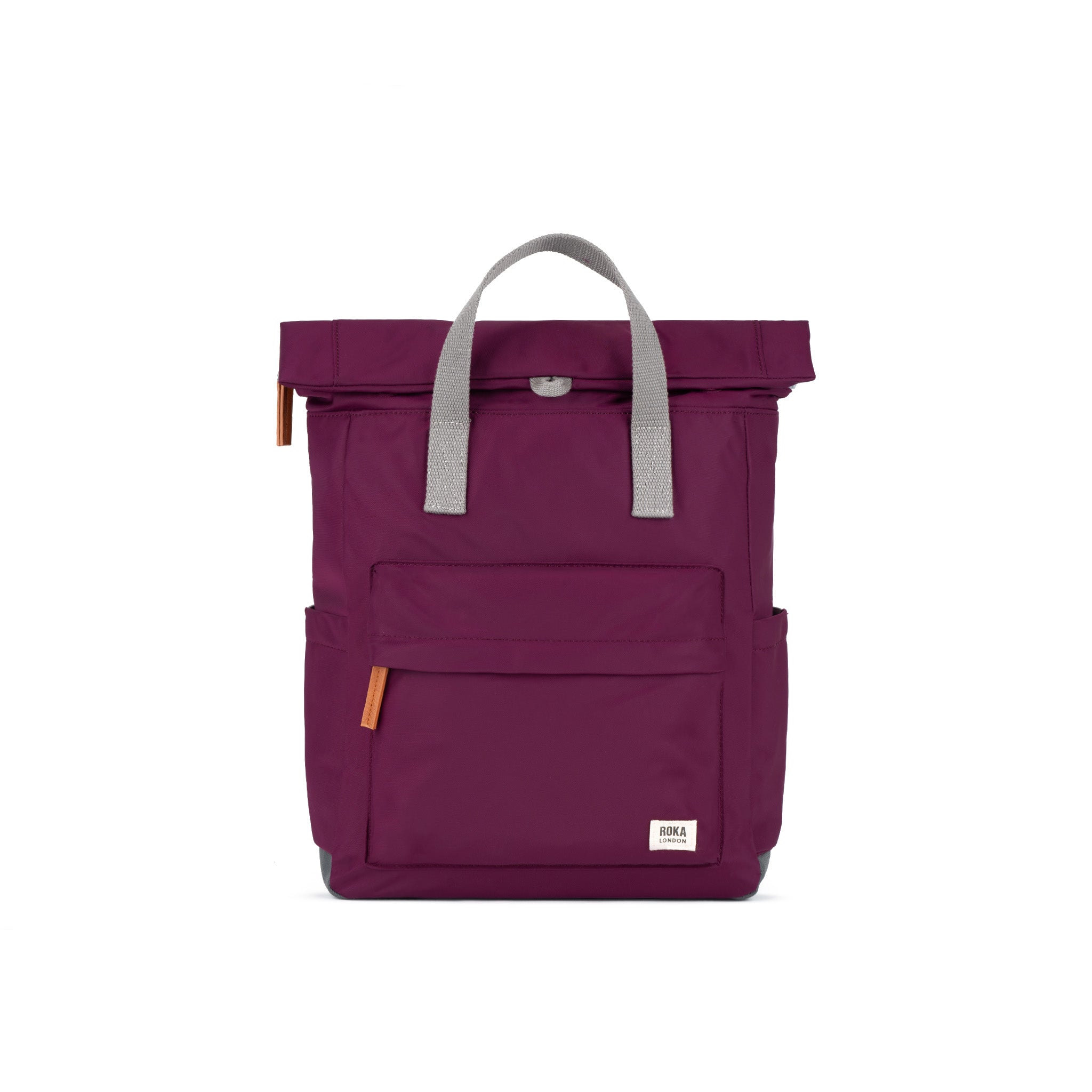 Roka London Canfield ryggsekk royal burgundy rulletopp