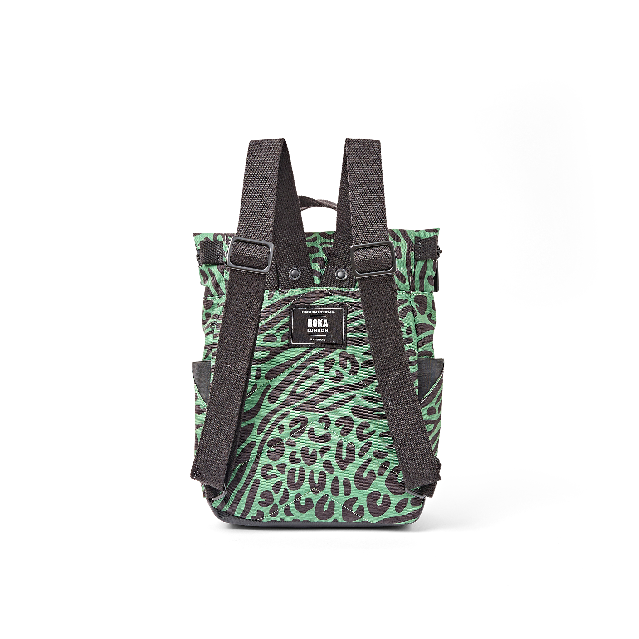 Roka London Canfield Roll Top ryggsekk dyremønster 16,4 liter