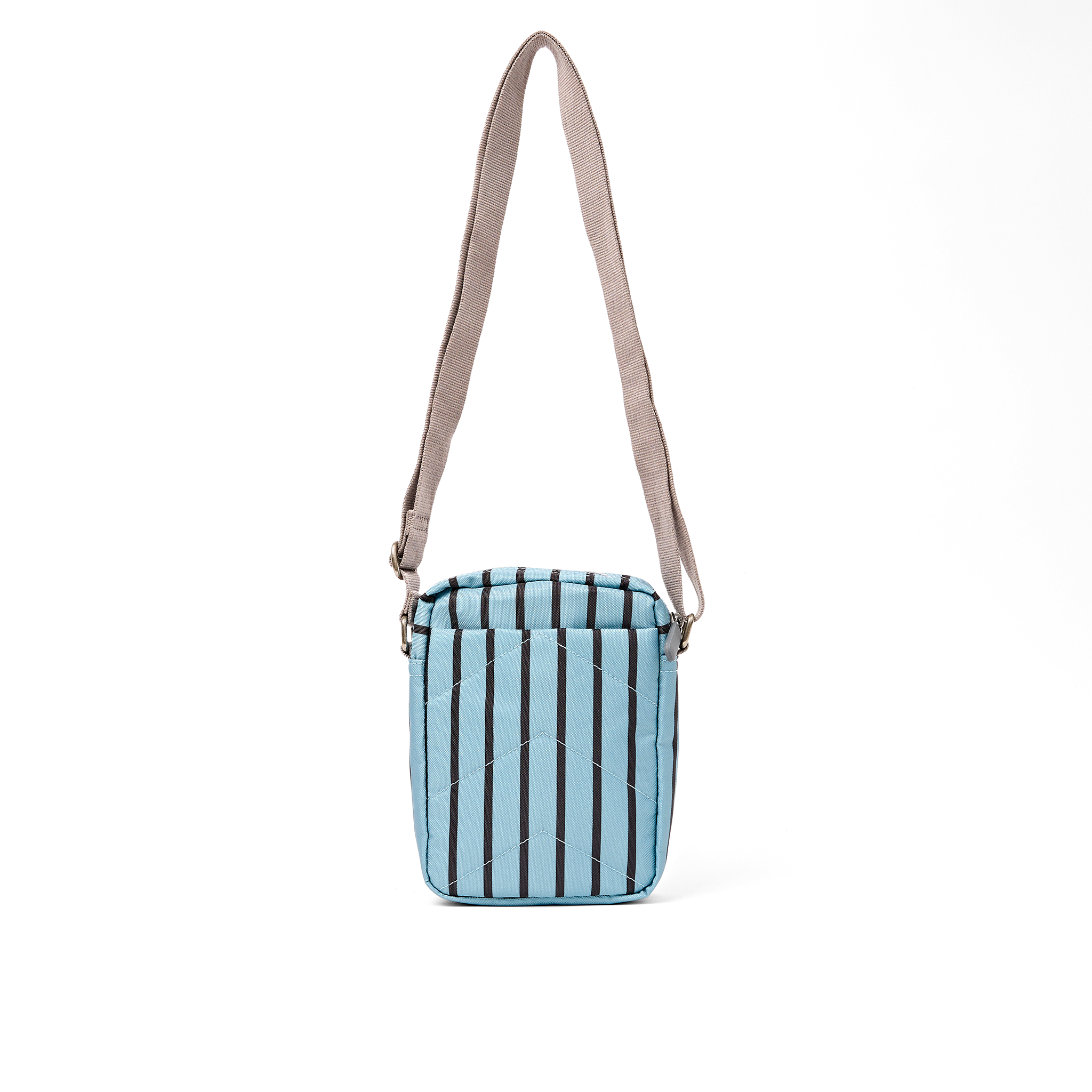 Roka London Bond skulderveske small blå stripe vanntett