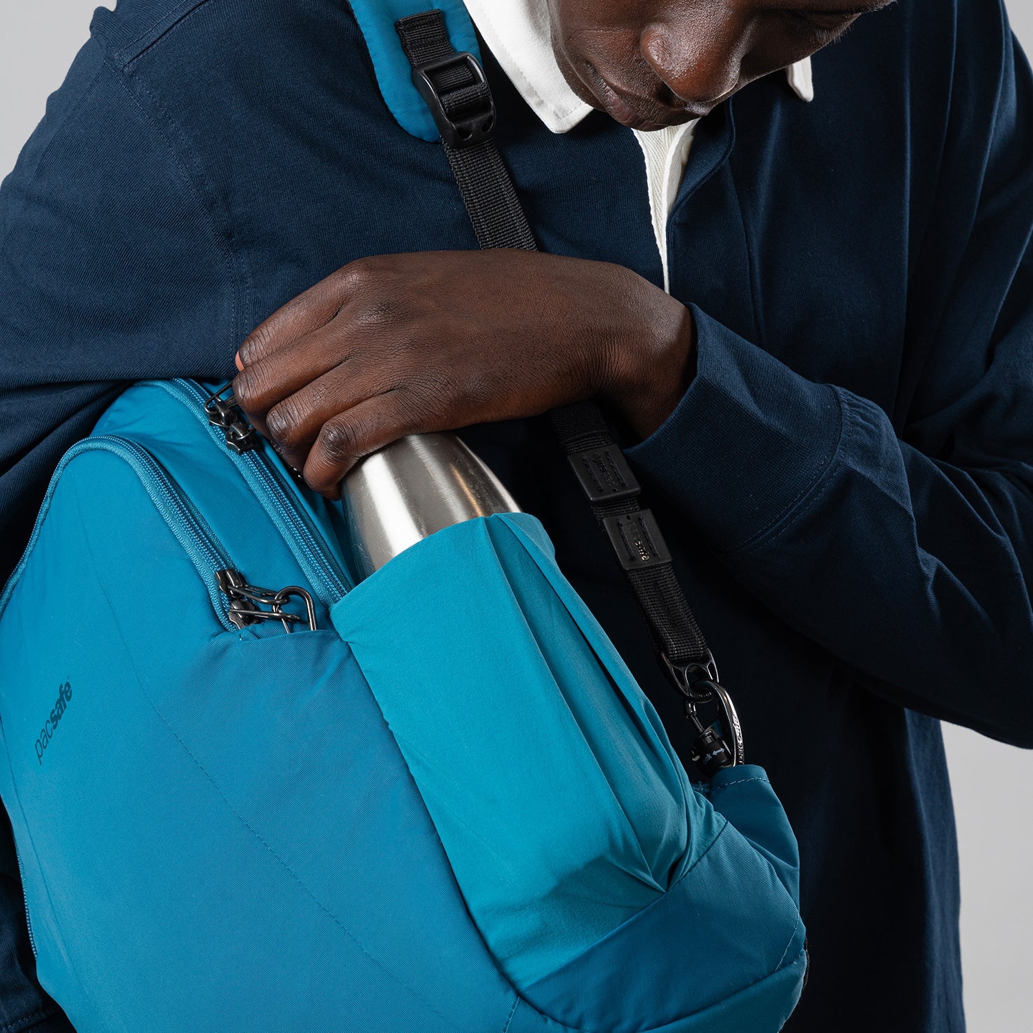 Pacsafe Metrosafe LS350 ryggsekk 15L tidal teal