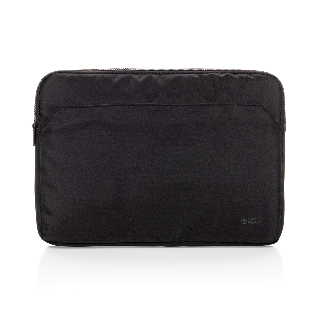 Swiss Peak Aware RPET Essential 15,6" laptop sleeve svart resirkulert