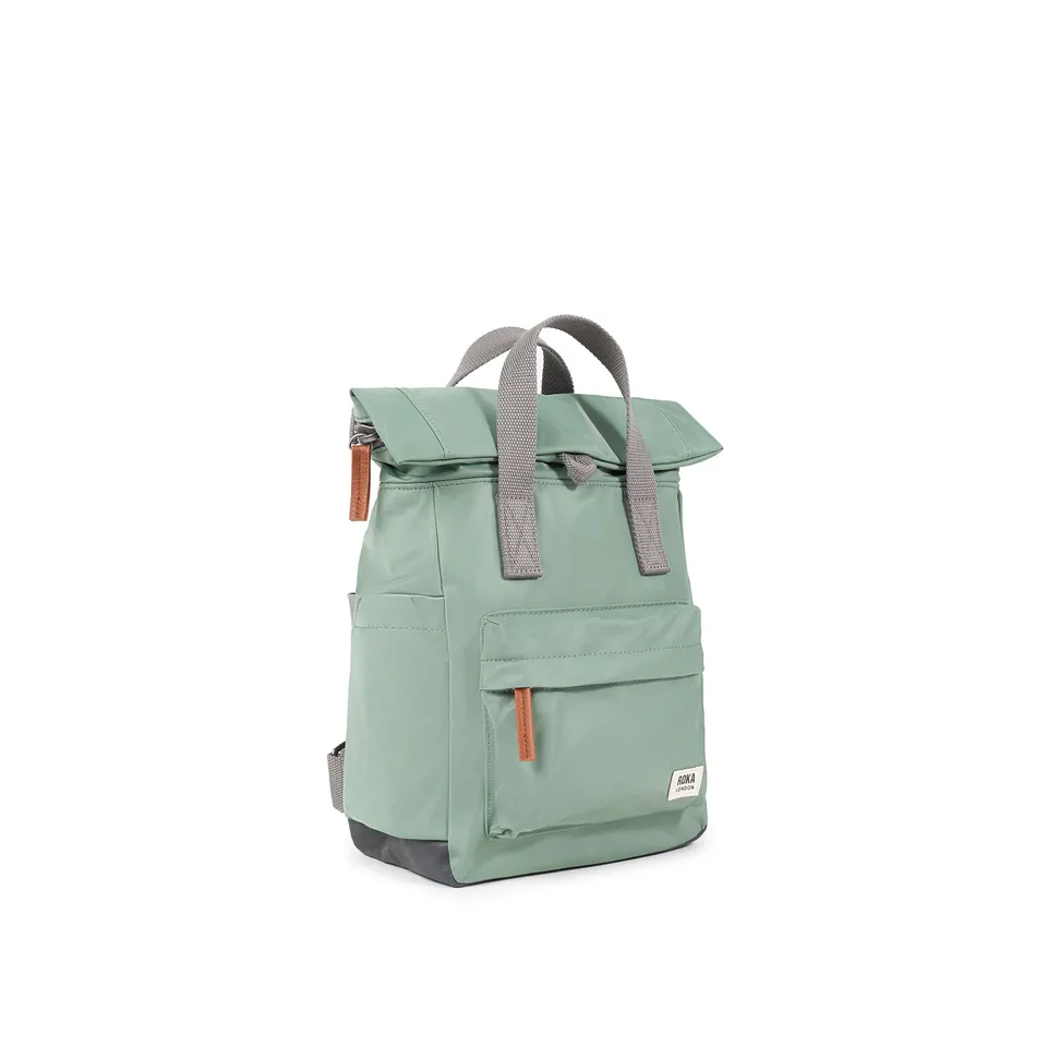 Roka London Canfield ryggsekk Small frost grå roll-top