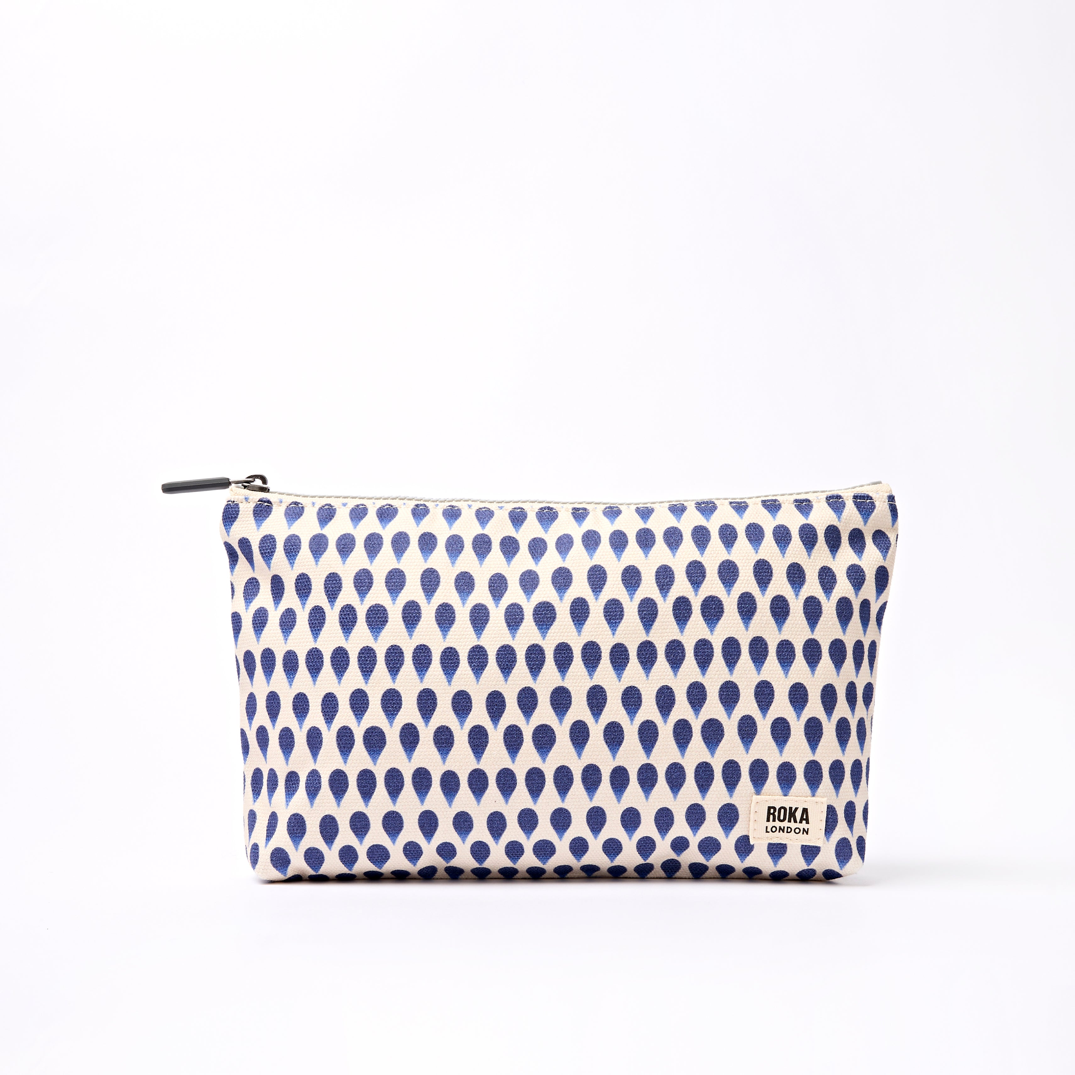 Roka London Maida Vale pouch Small Denim Rain 1,2 liter