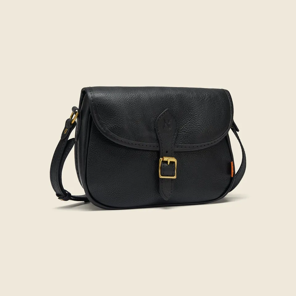 Chapman Saddle Bag skulderveske svart helskin