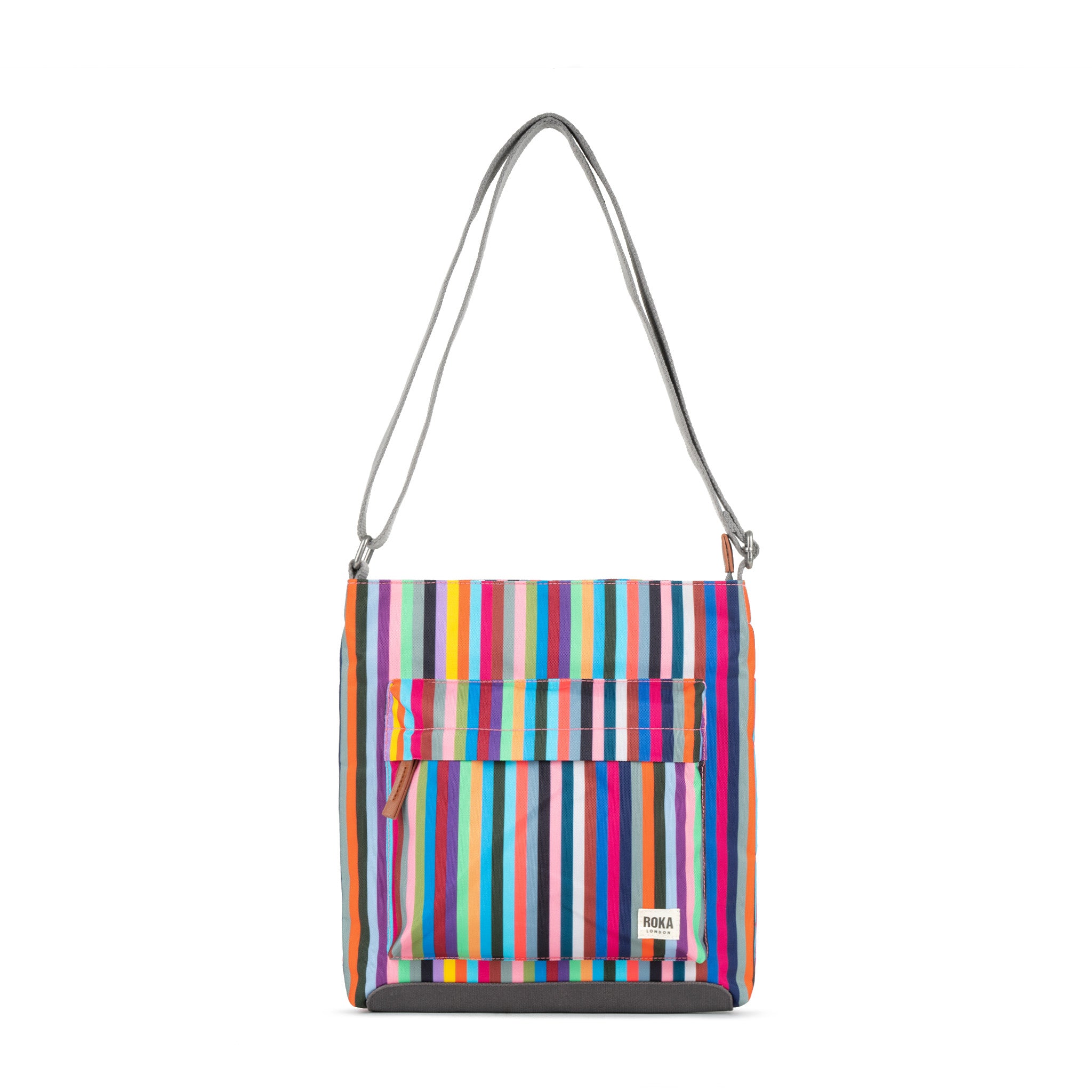 Roka London Kennington skulderveske Multi Stripe Medium 2,7 liter