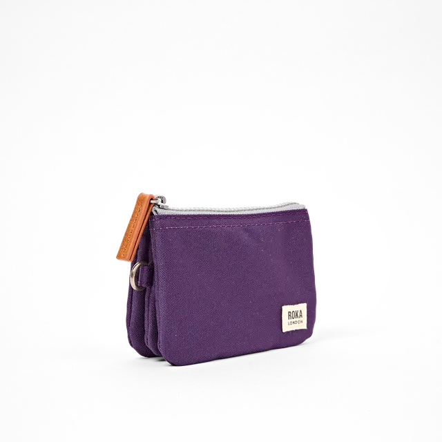 Roka London Carnaby Small lommebok Deep Grape vanntett