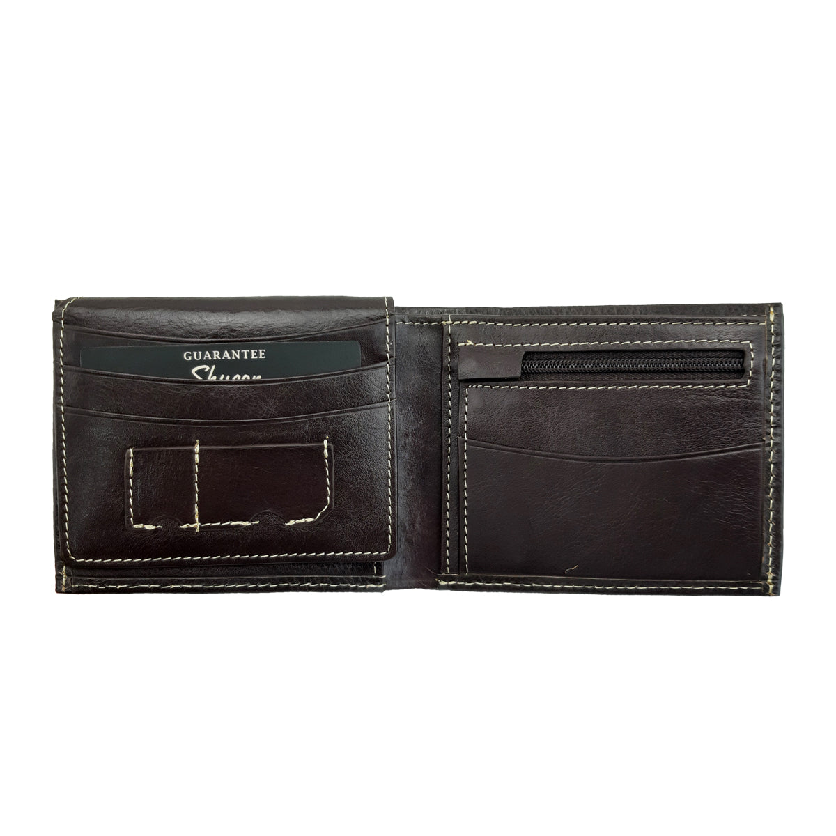 Shugon Leather Wallet lommebok herre mørkebrun