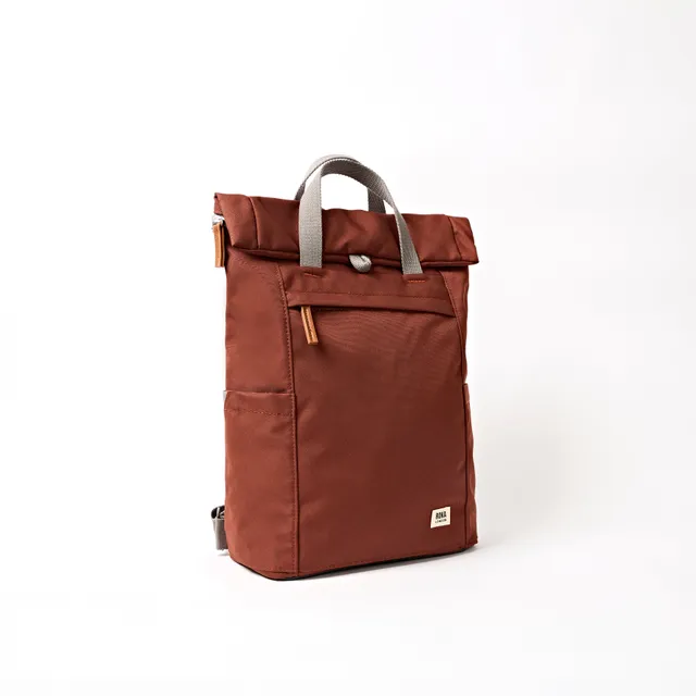 Roka London Finchley ryggsekk Henna rolltopp