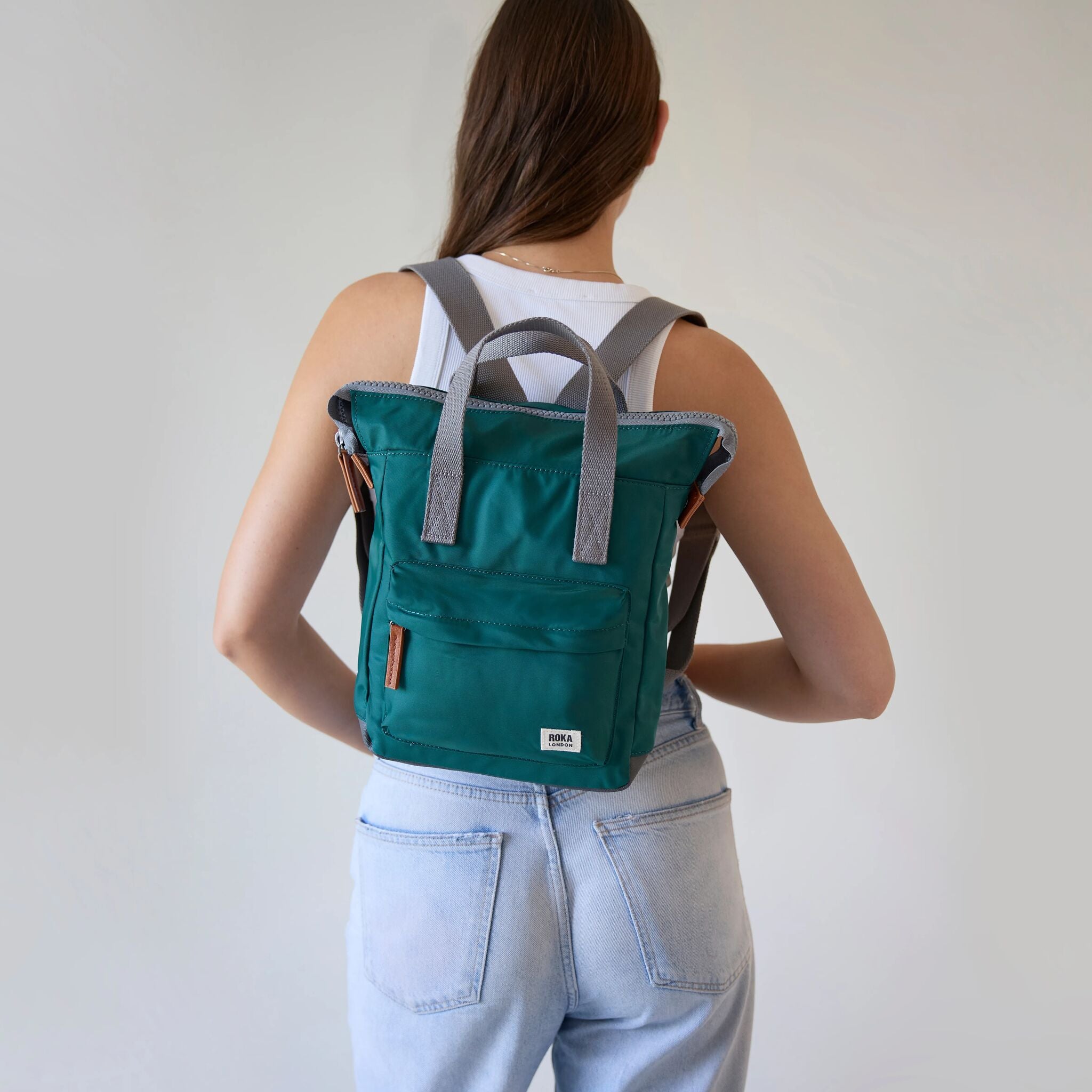 Roka London Bantry ryggsekk Medium teal vanntett