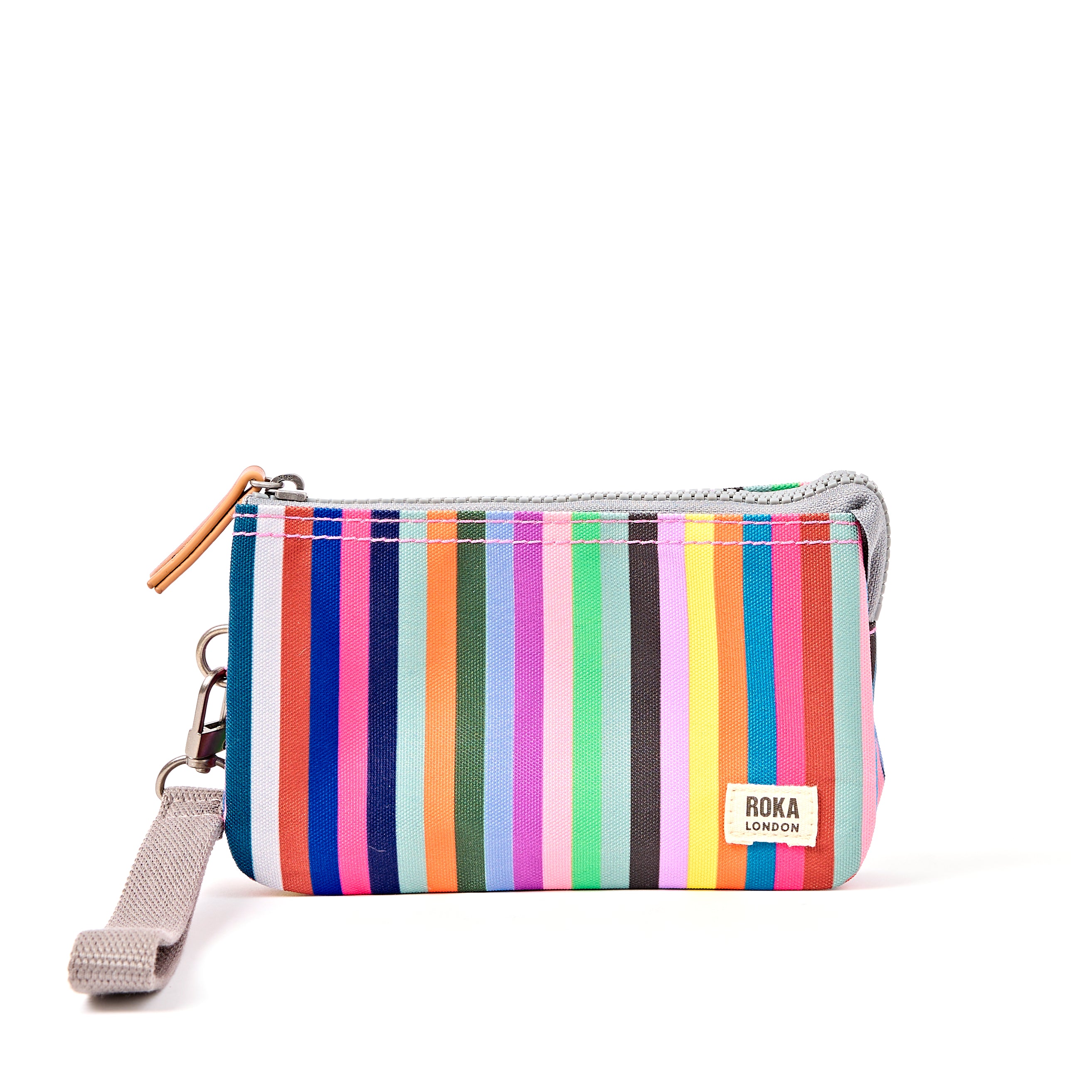 Roka London Carnaby Multi Stripe lommebok small 0,2 liter