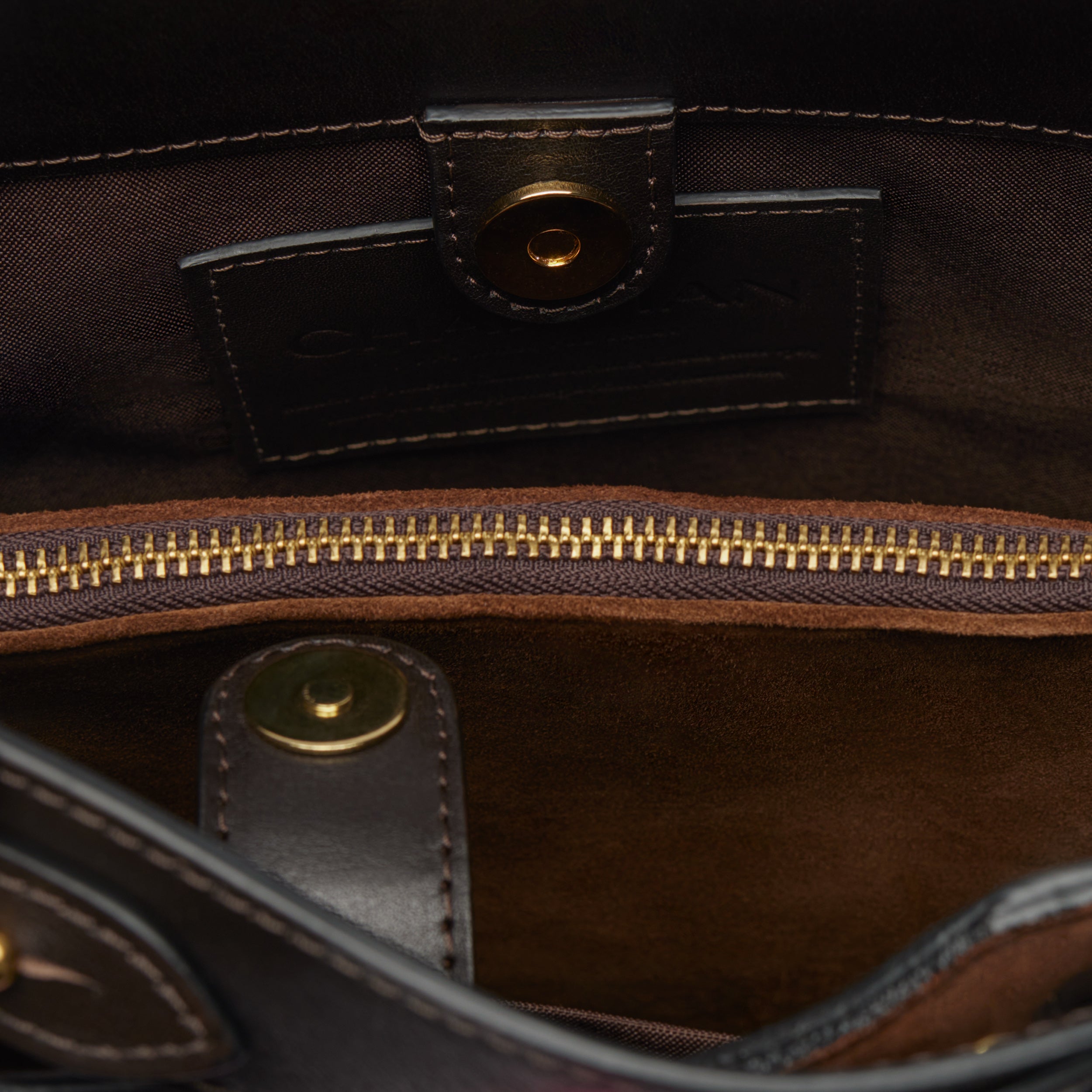 Chapman Madeleine Bucket Bag veske svart semsket