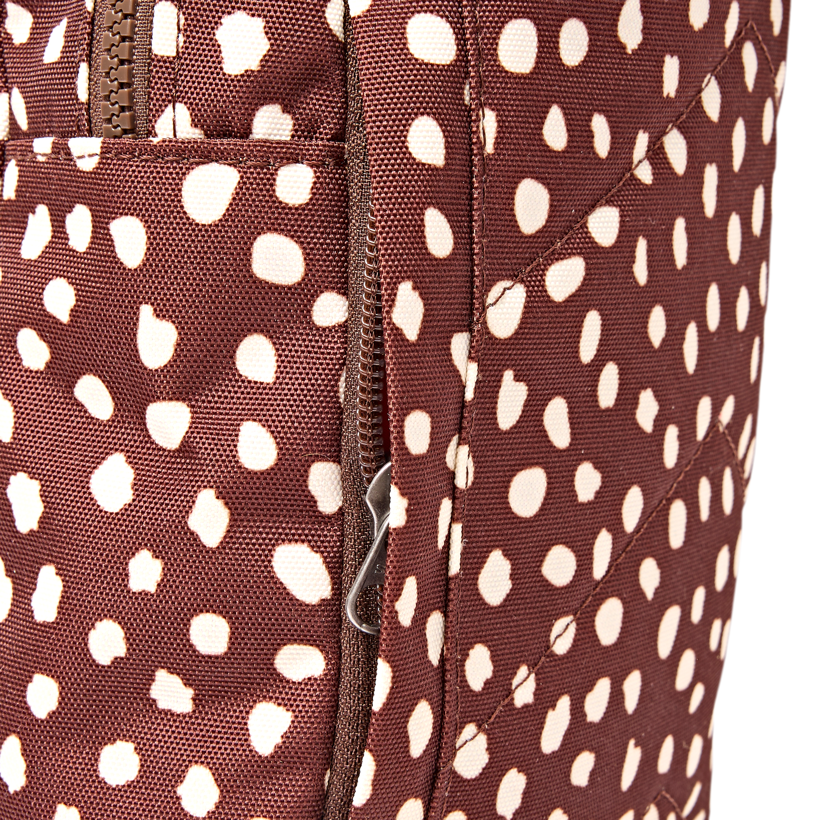 Roka London Willesden B skulderveske large brown dot