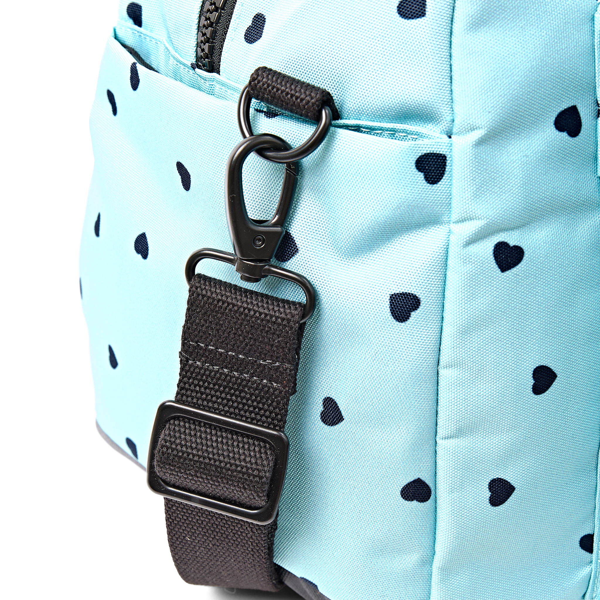 Roka London Gatwick duffelbag Heart Print 17" laptop.