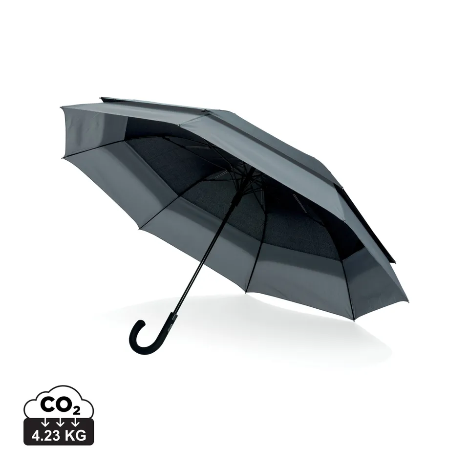 Swiss Peak AWARE 23–27 ekspanderbar paraply svart stormsikker
