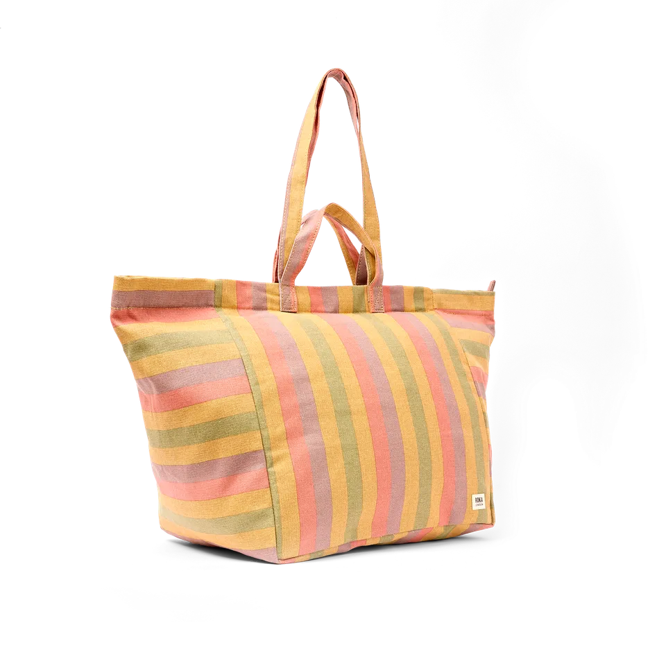 Roka London Marylebone toteveske large stripe 43 liter laptop
