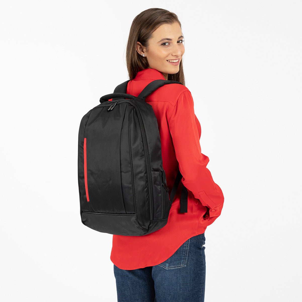 Shugon Kiel Urban laptop-ryggsekk svart/rød 15,6"