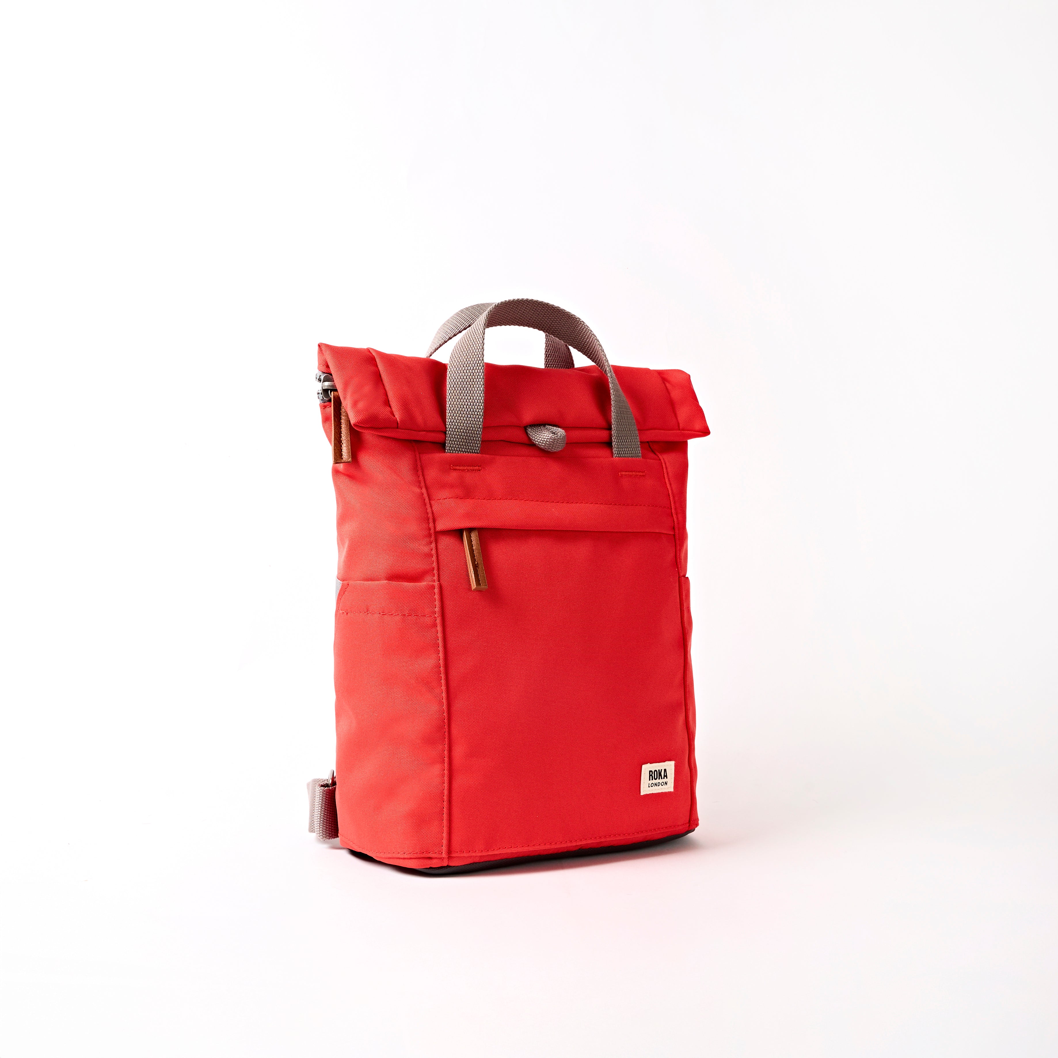 Roka London Finchley ryggsekk scarlet medium roll-top