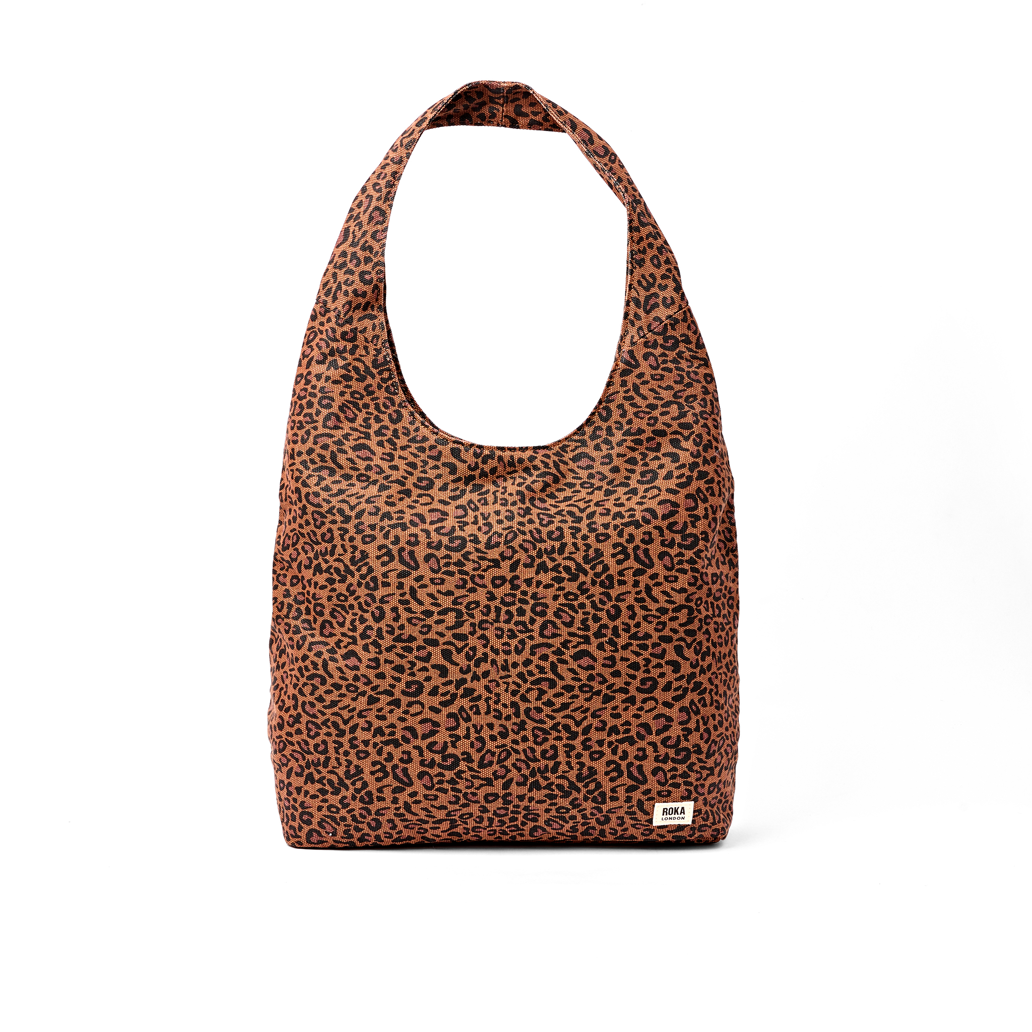 Roka London Hoxton Large skulderveske leopard vanntett