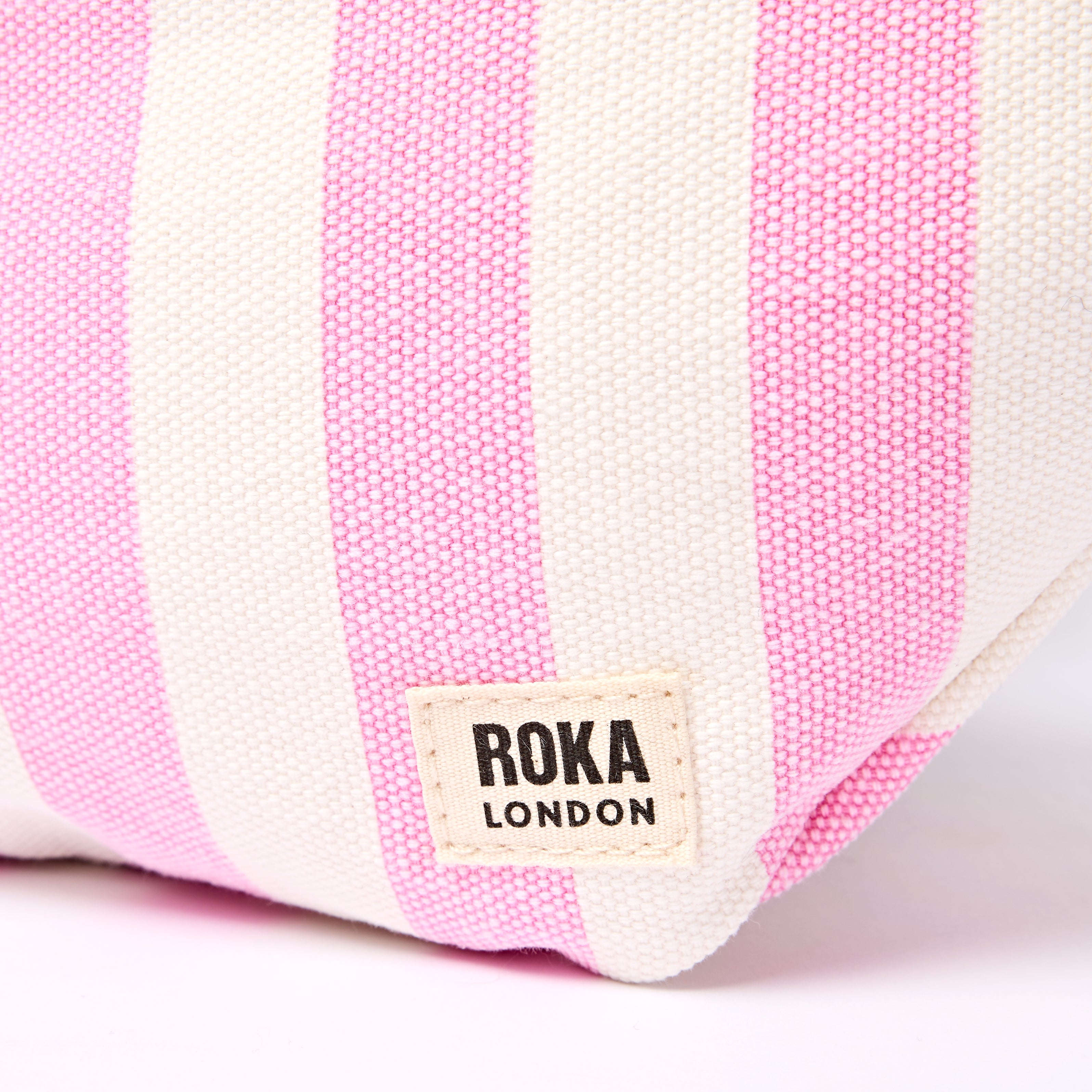 Roka London Mill Hill crossbody rumpetaske Sherbet Stripe small