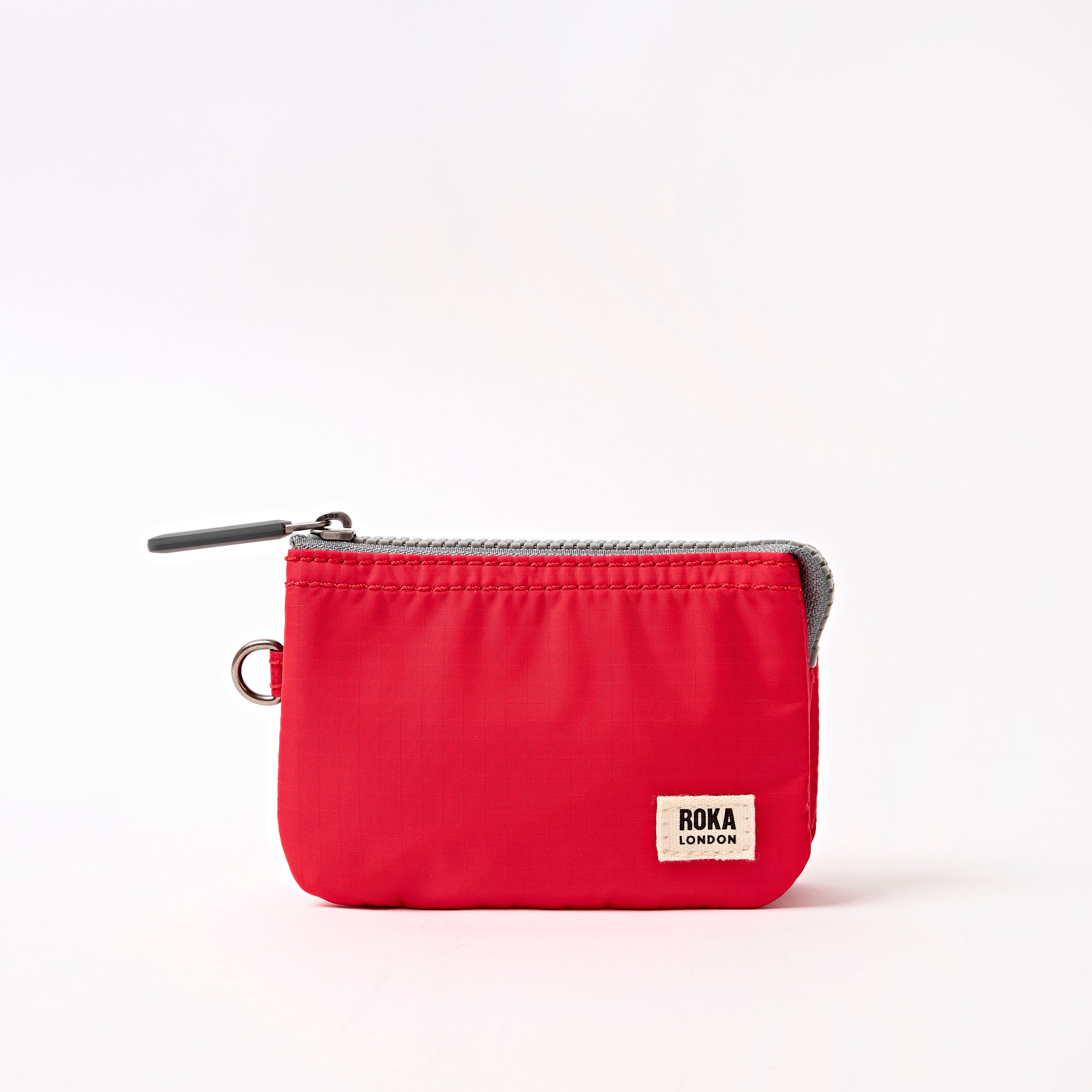 Roka London Carnaby lommebok Scarlet small resirkulert nylon