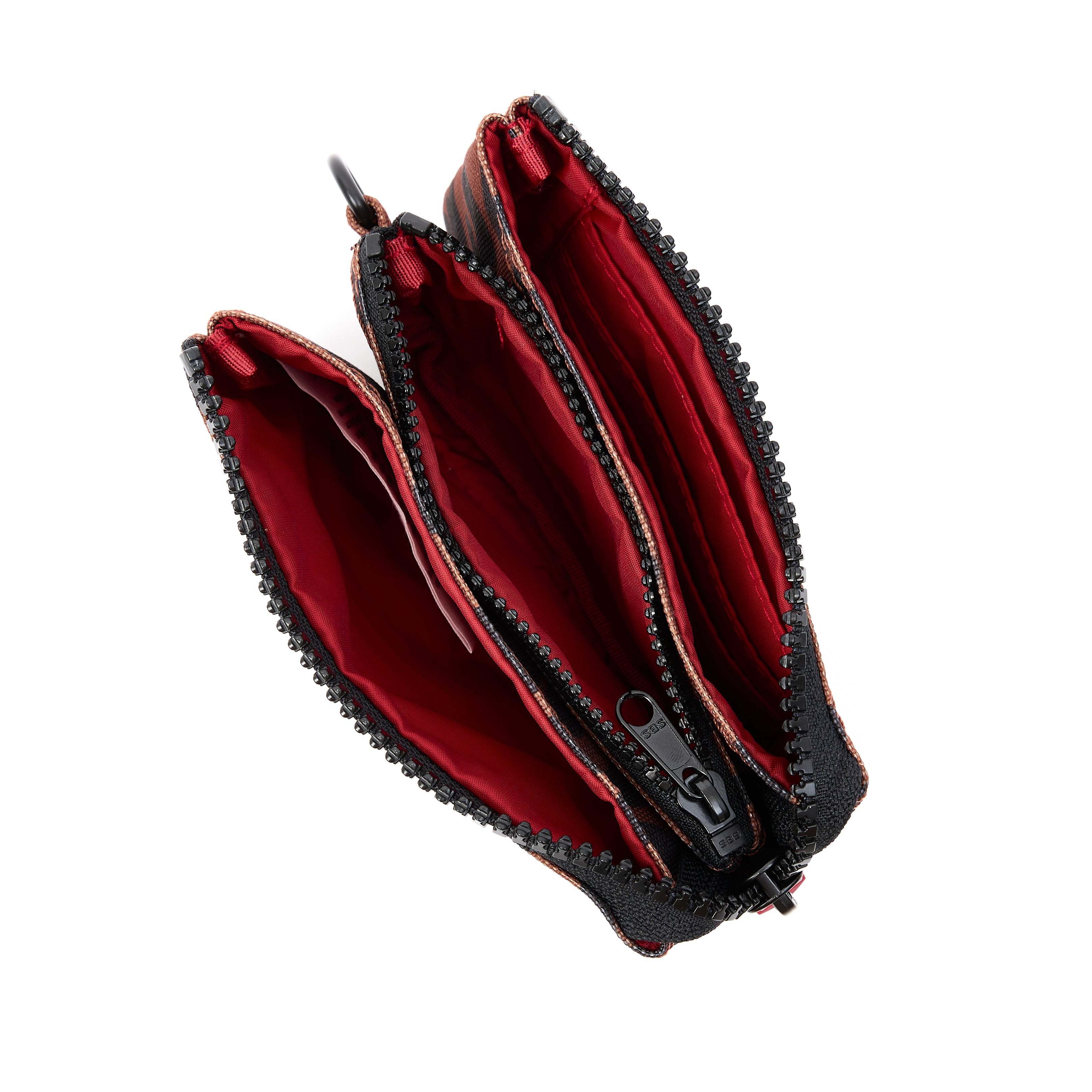 Roka London Carnaby lommebok small scarlet leopard vanntett