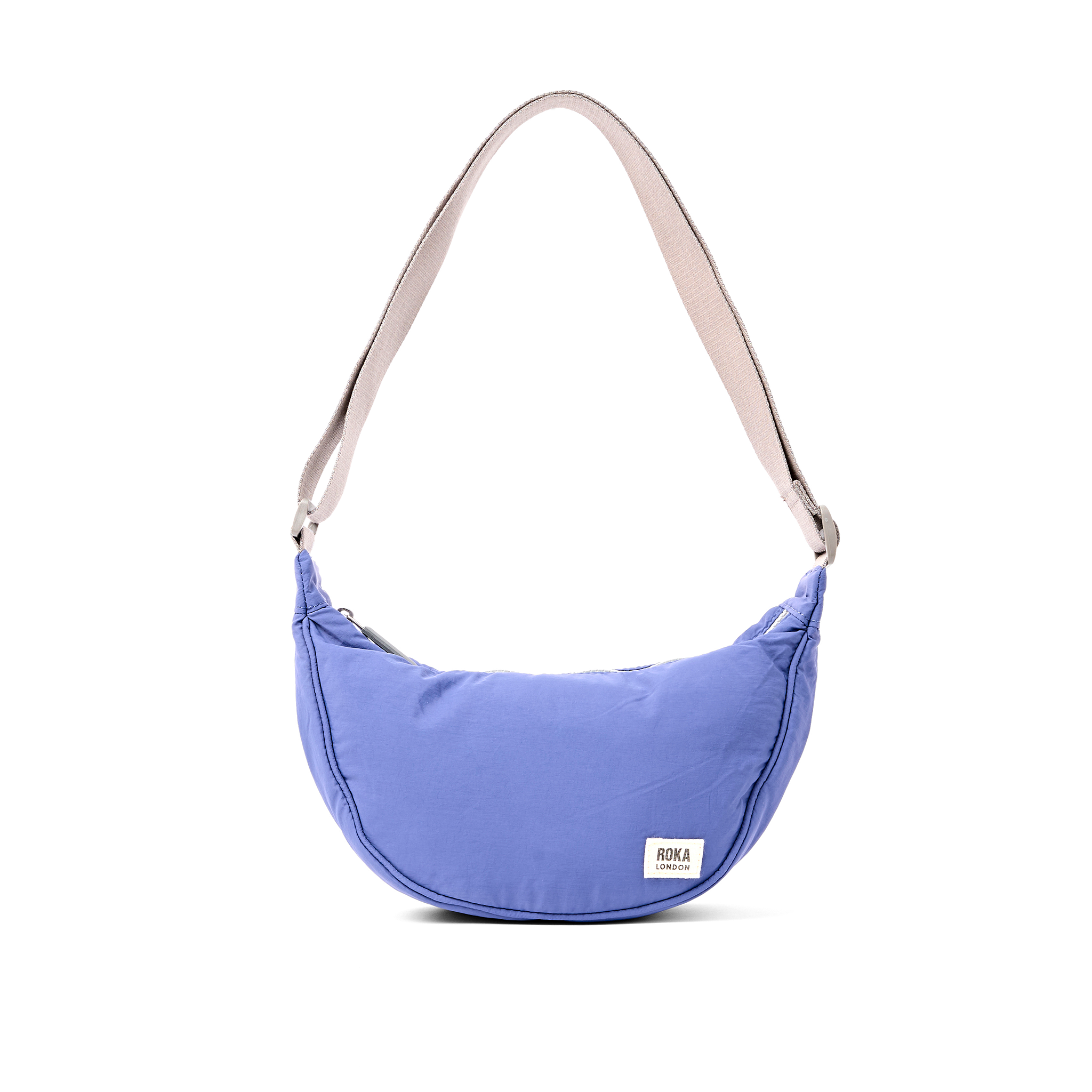 Roka London Farringdon skulderveske coastal small halvmåne 4,2 l
