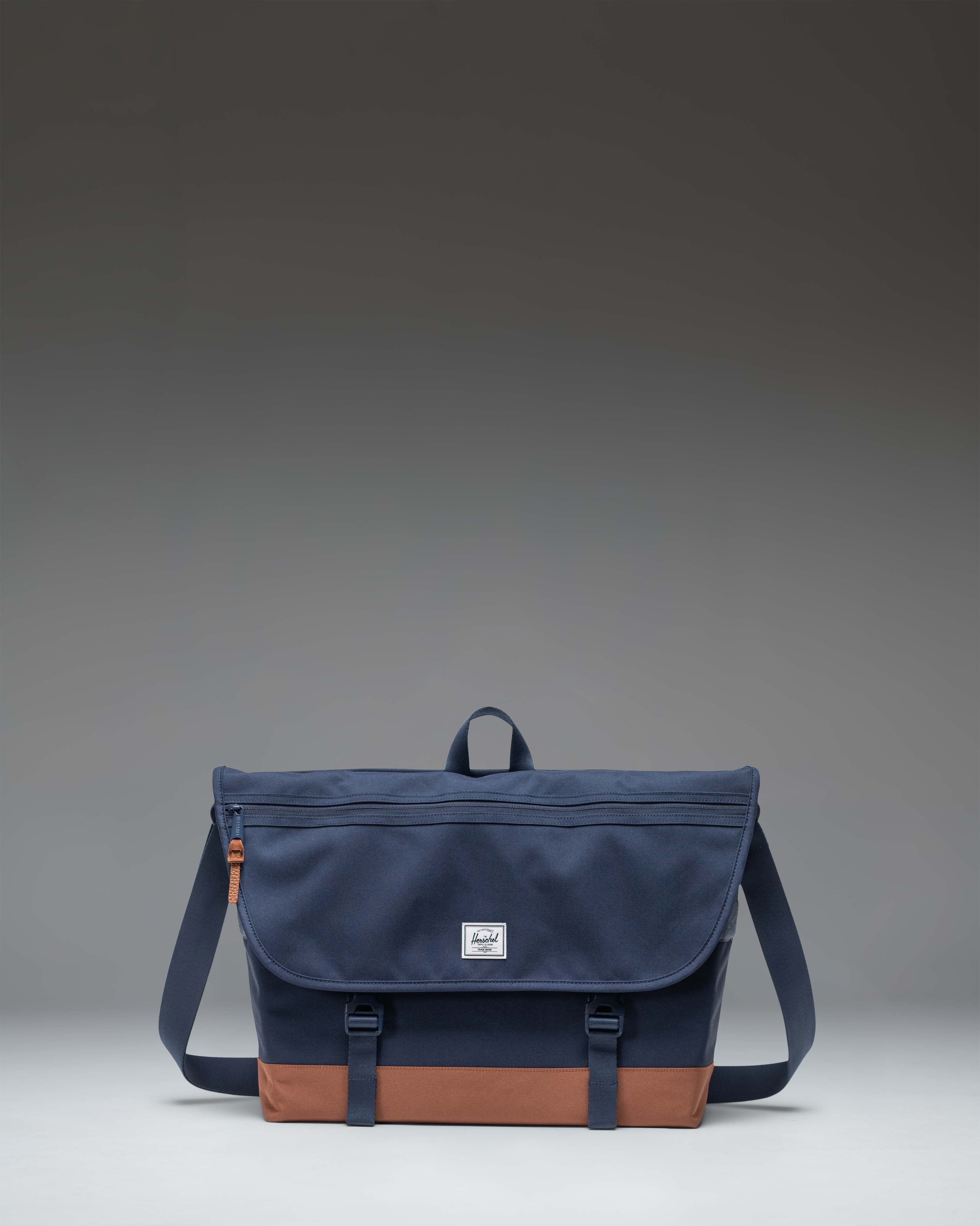 Herschel Cove Messenger skulderveske Raven Crosshatch laptop