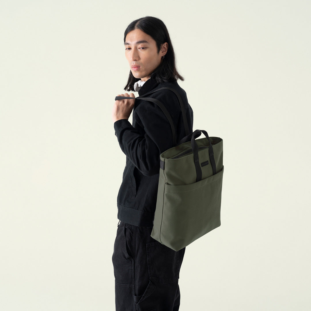 Ucon Acrobatics Nolan konvertibel sekk Olive tote og ryggsekk