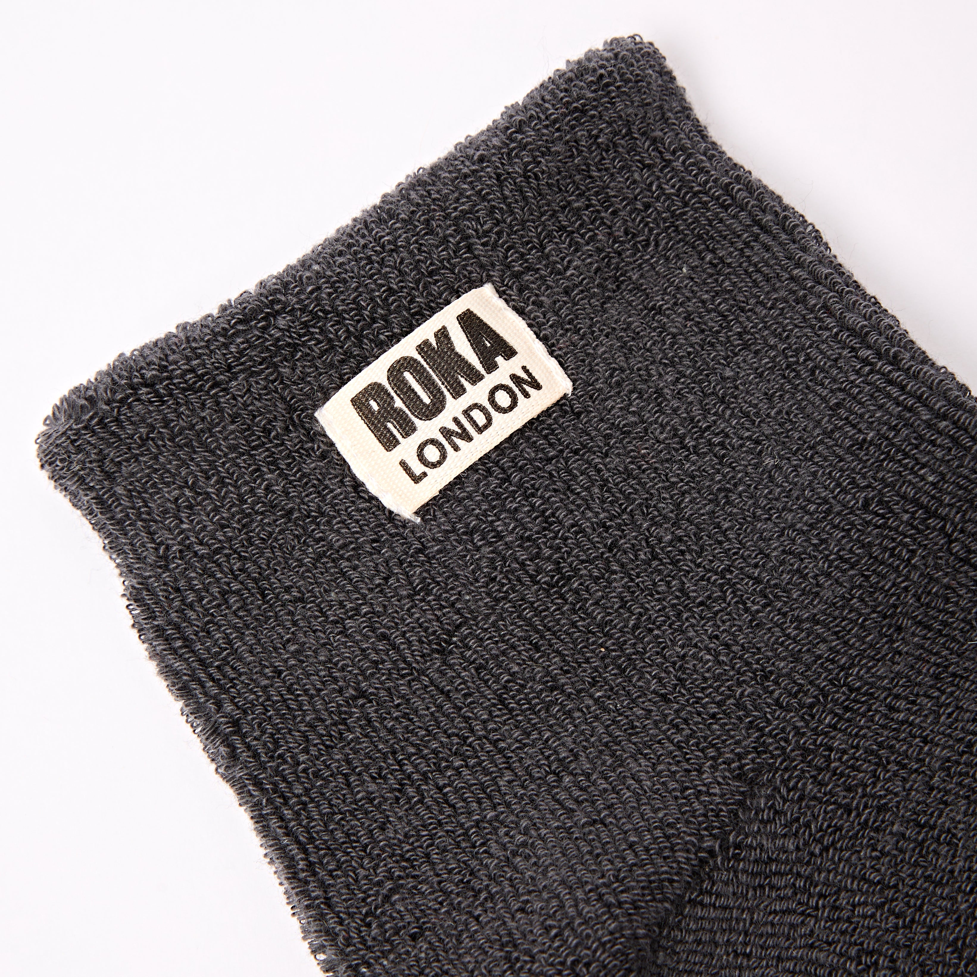 Roka London Watford sokker faded black 36–42 økologisk bomull