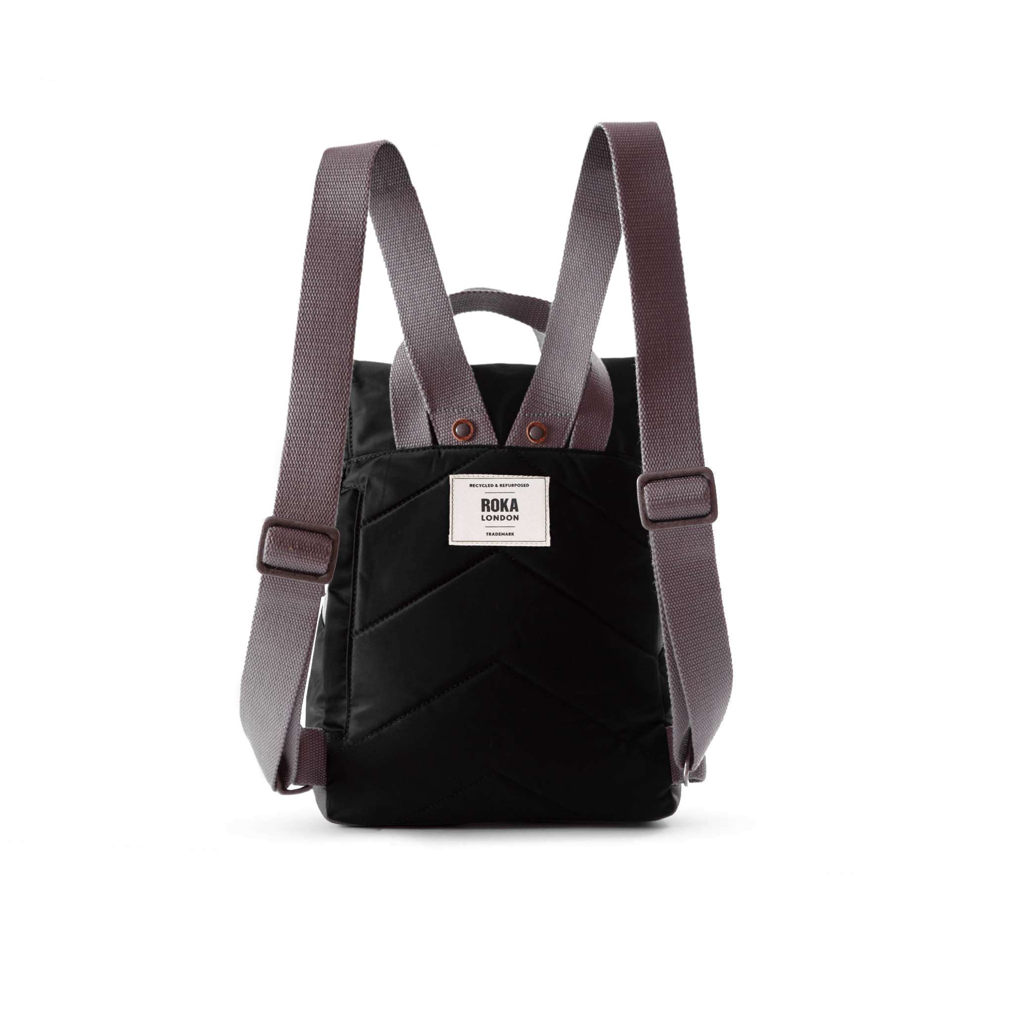 Roka London Canfield ryggsekk black rolltopp 16,4 liter