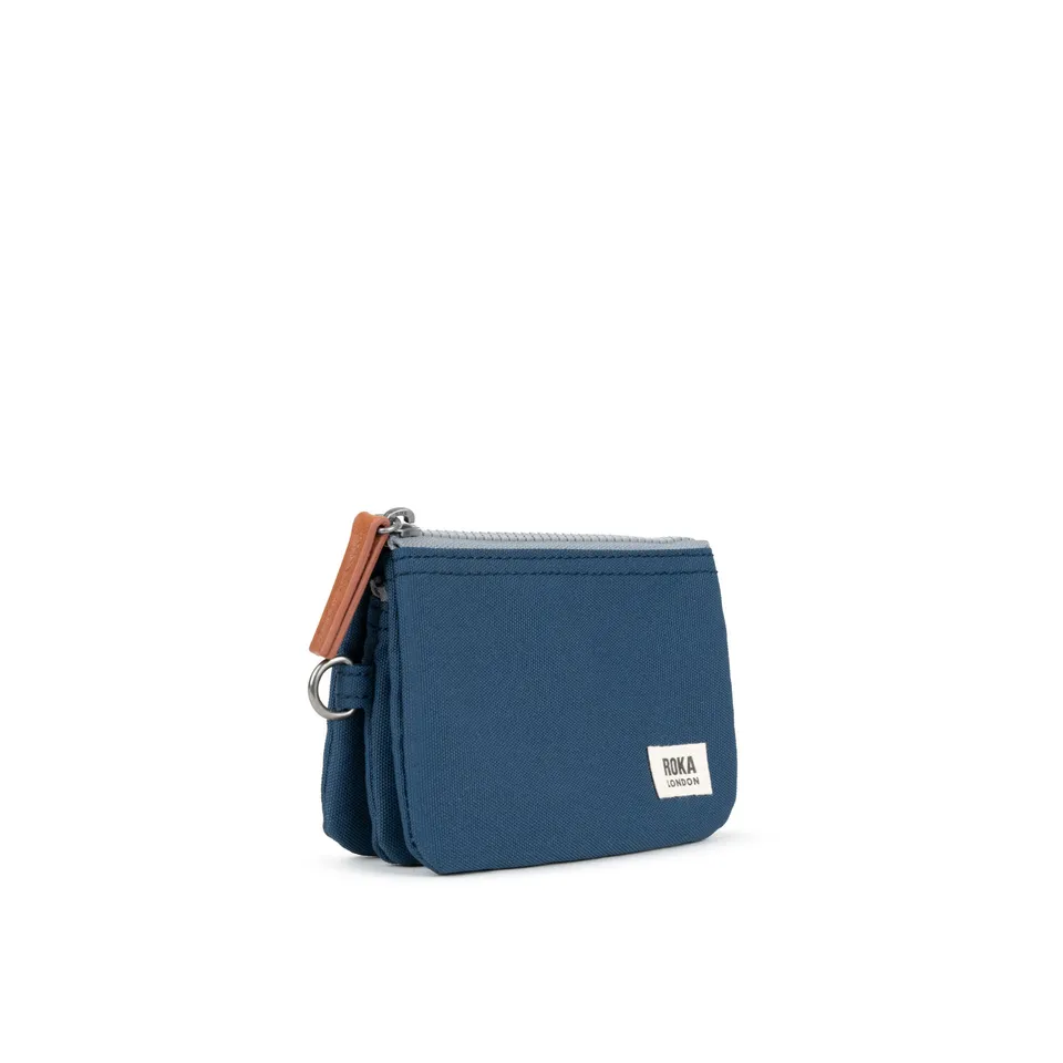 Roka London Carnaby Wallet lommebok Deep Blue canvas
