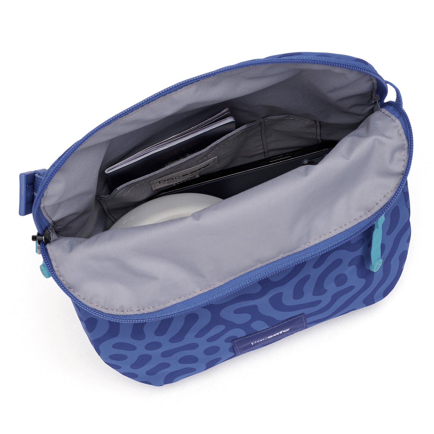 Pacsafe GO Saddle Crossbody skulderveske Jet Black tyverisikker