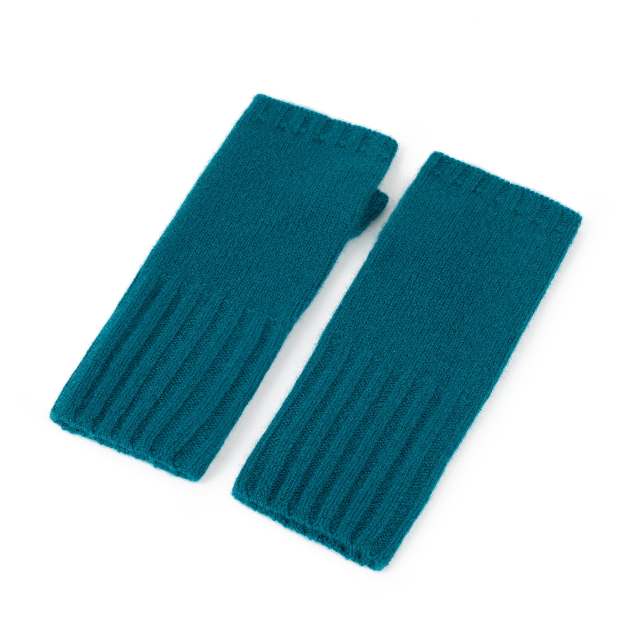 Roka London Metropolitan fingerløse hansker Teal kashmir