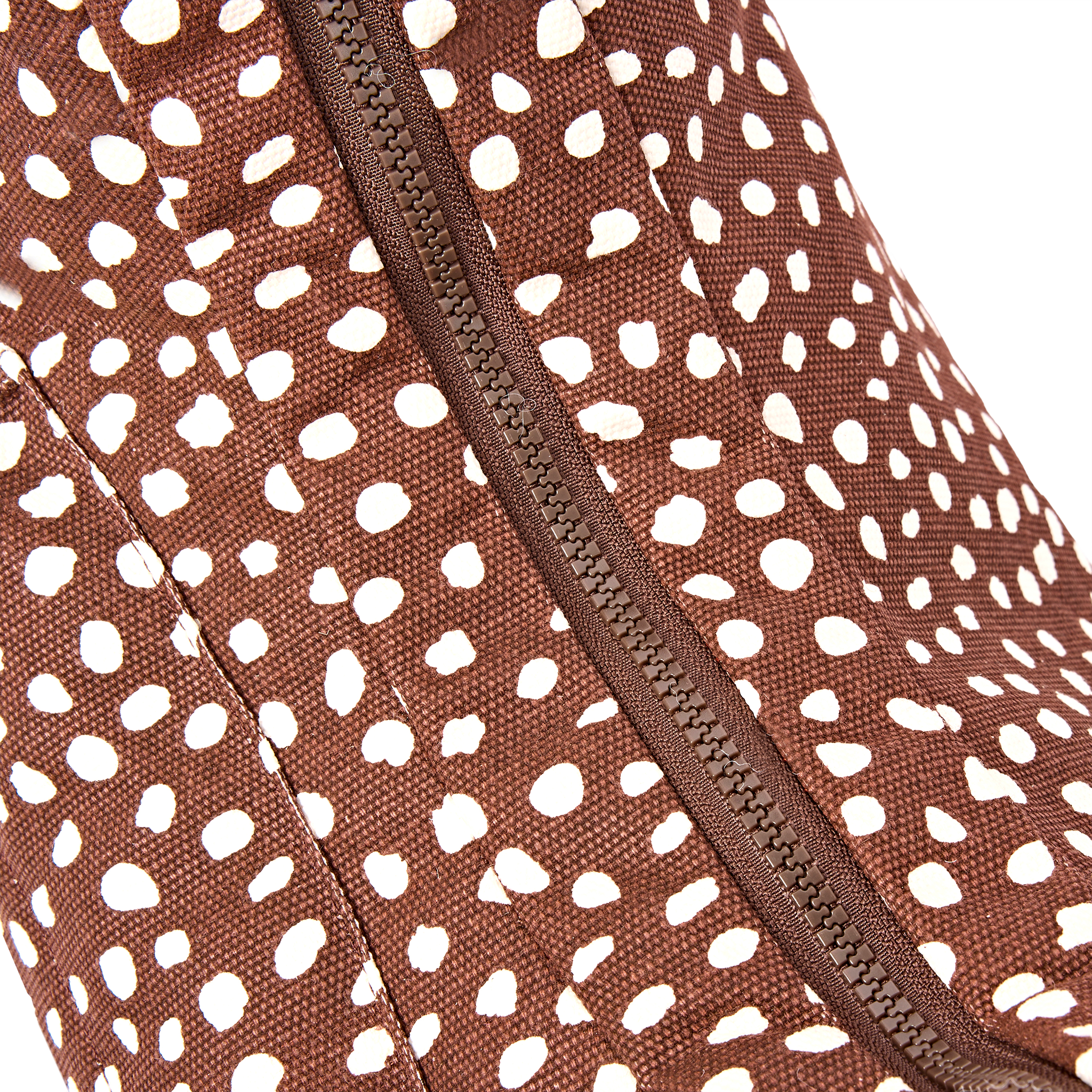 Roka London Belsize Medium skulderveske brown spot bomull