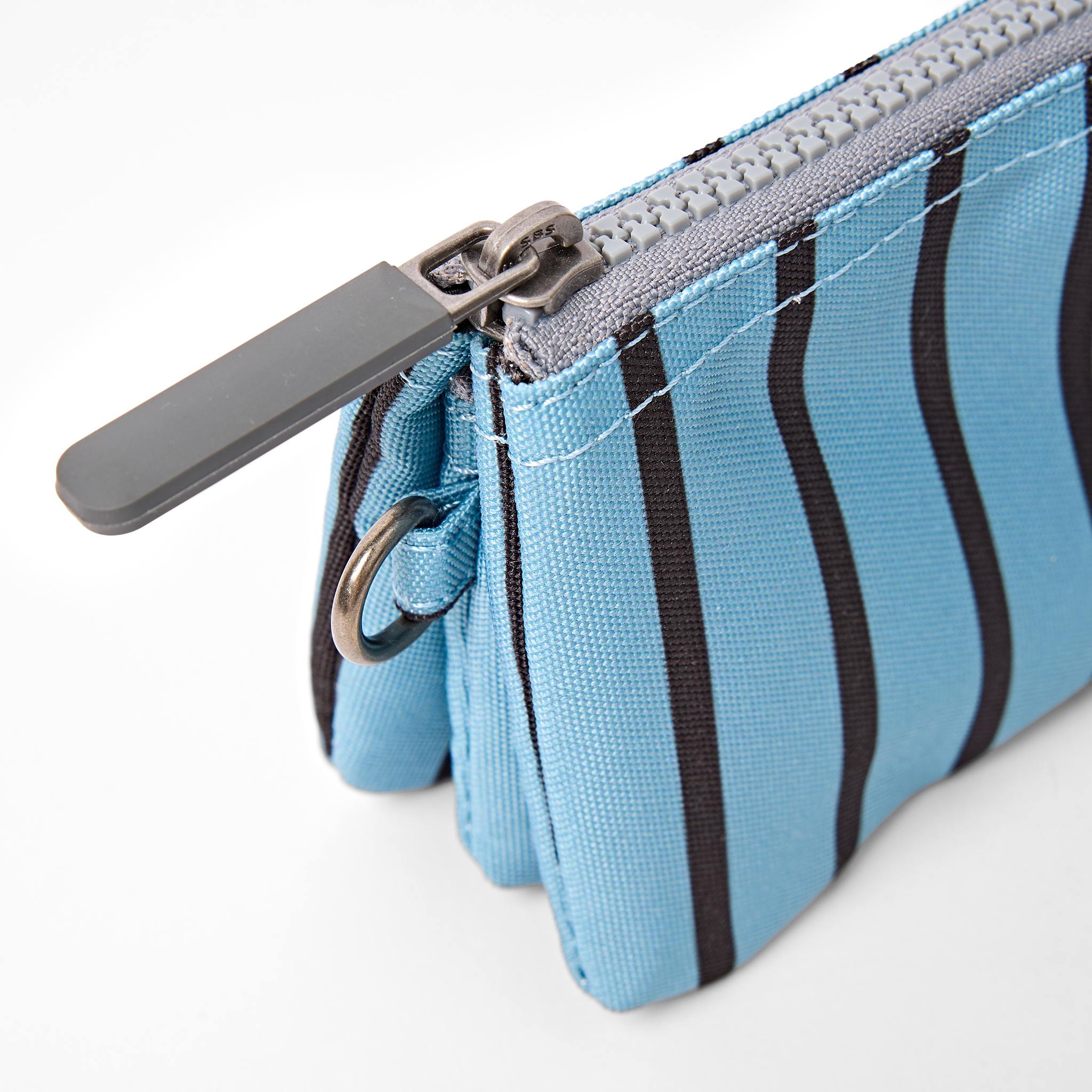Roka London Carnaby Small lommebok blå stripe 0,2 liter vanntett