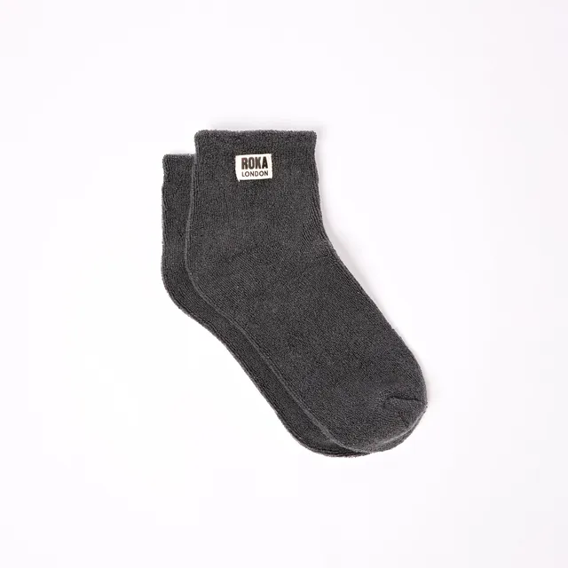 Roka London Watford sokker faded black 36–42 økologisk bomull