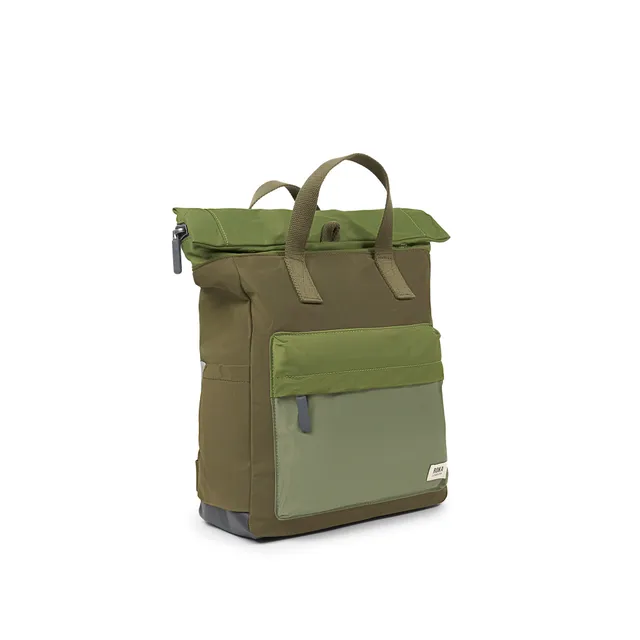 Roka London Canfield Roll Top ryggsekk Military Tonal Medium