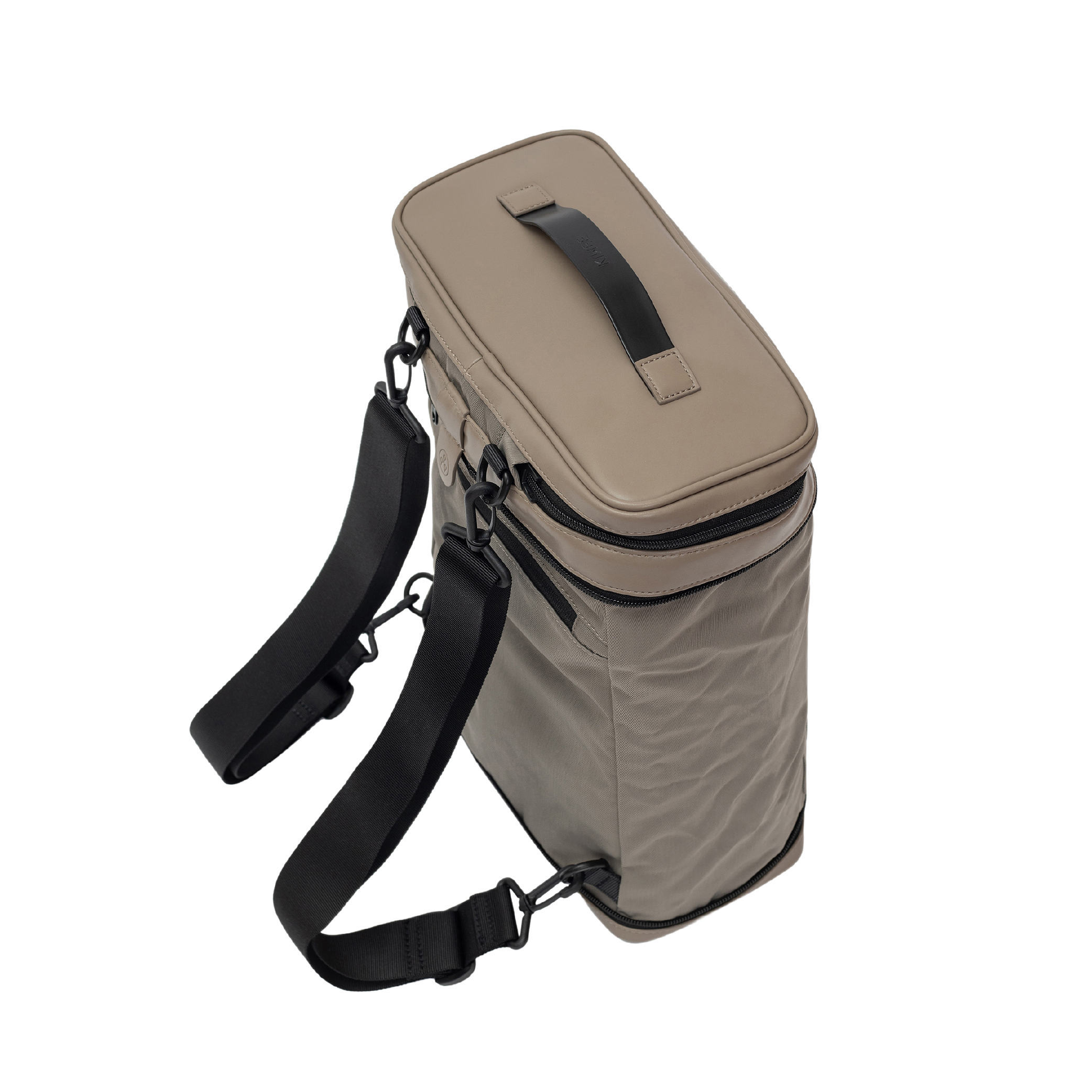 KIWEE Sandwich ryggsekk beige melert 15 L laptop