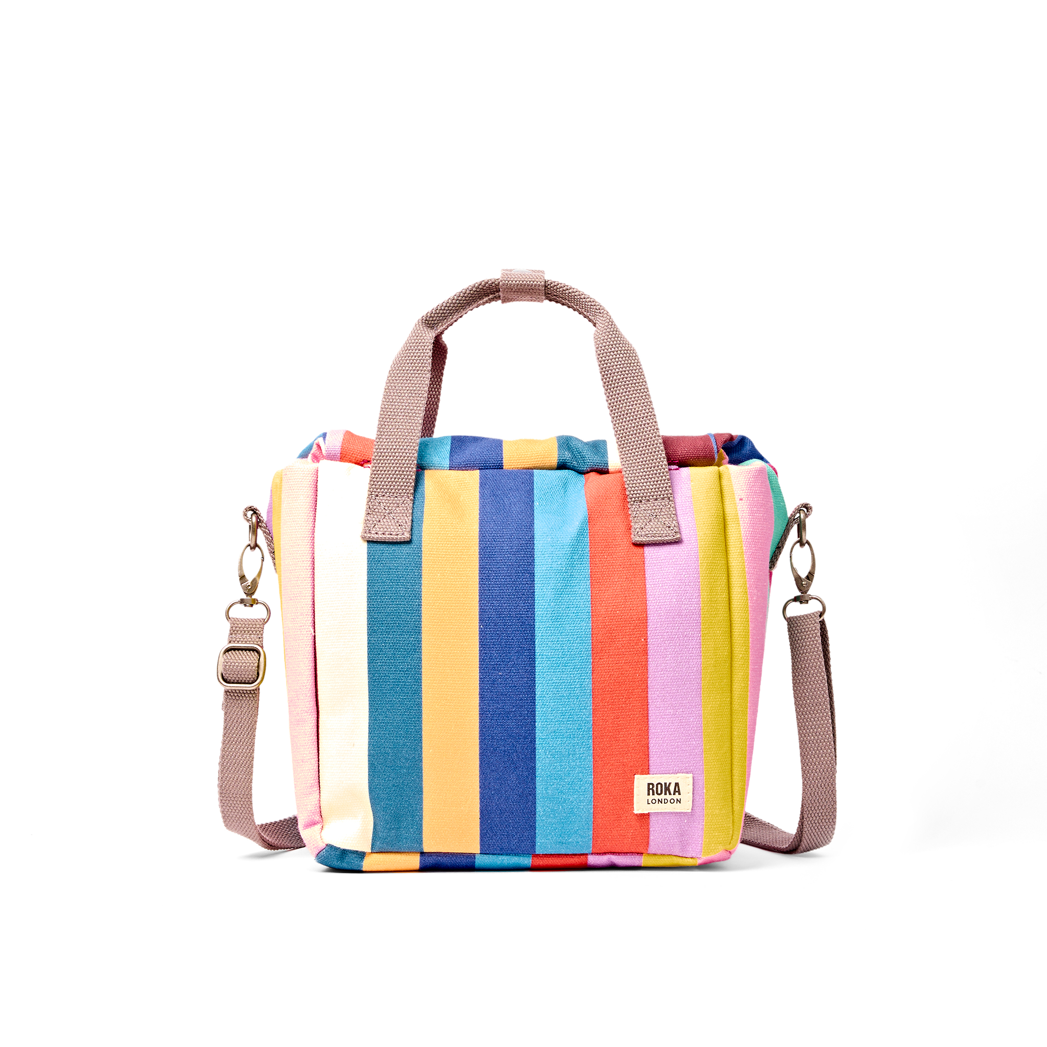 Roka Hampstead Lunch Bag matveske isolert Wide Stripe Multi