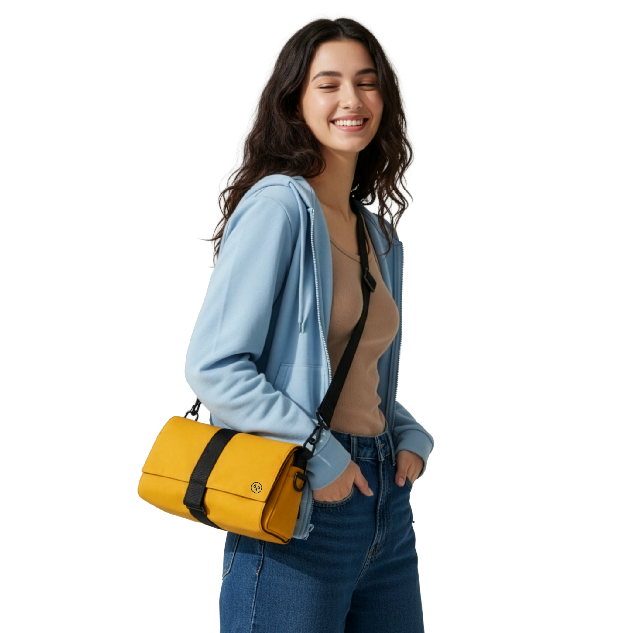 KIWEE Triangle Sling slingbag gul 3 L crossbody